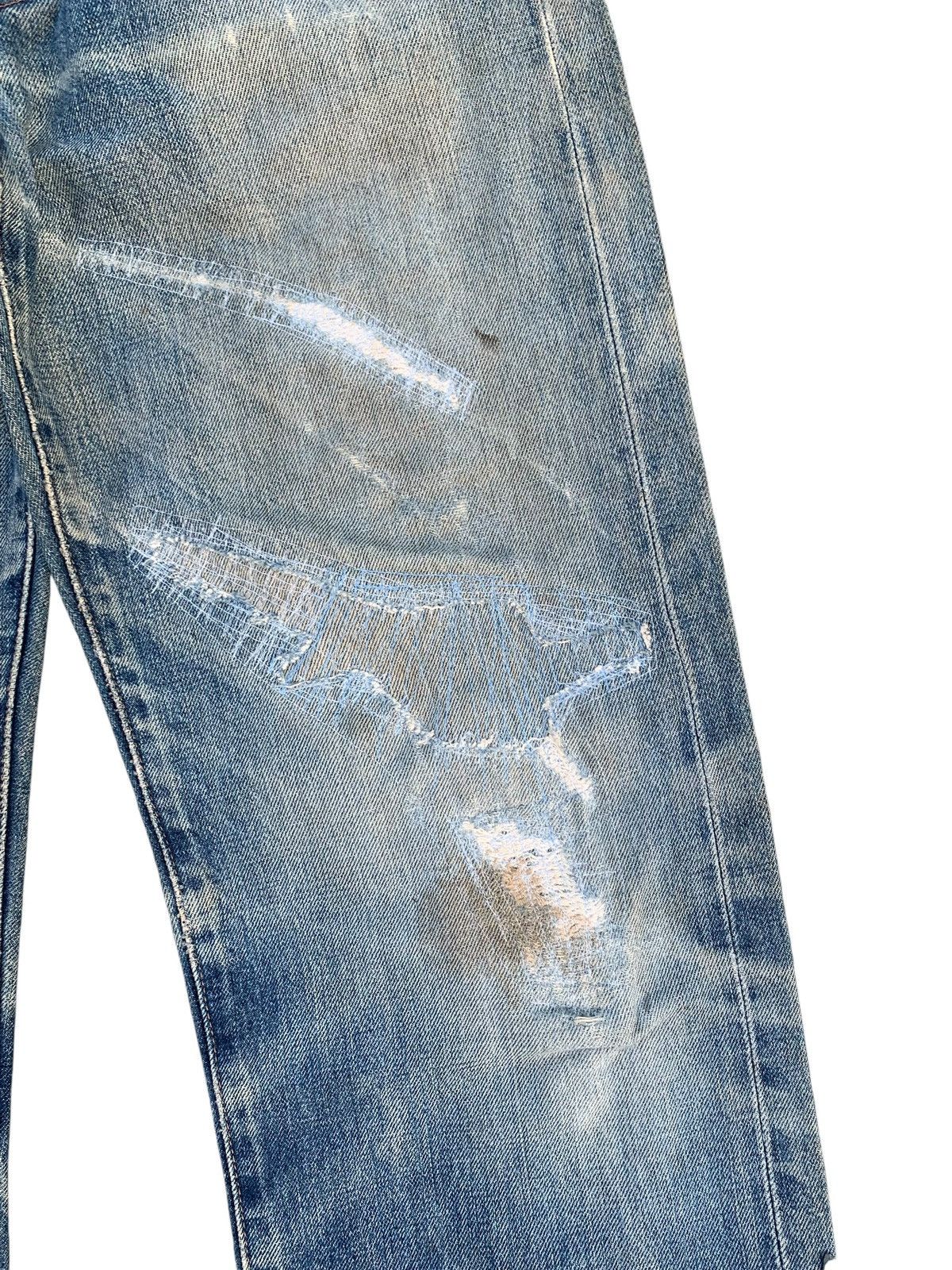 Levi's VINTAGE LEVIS 504Z BIG E TRASHER SELVEDGE DISTRESSED DENIM Size US 30 / EU 46 - 14 Thumbnail