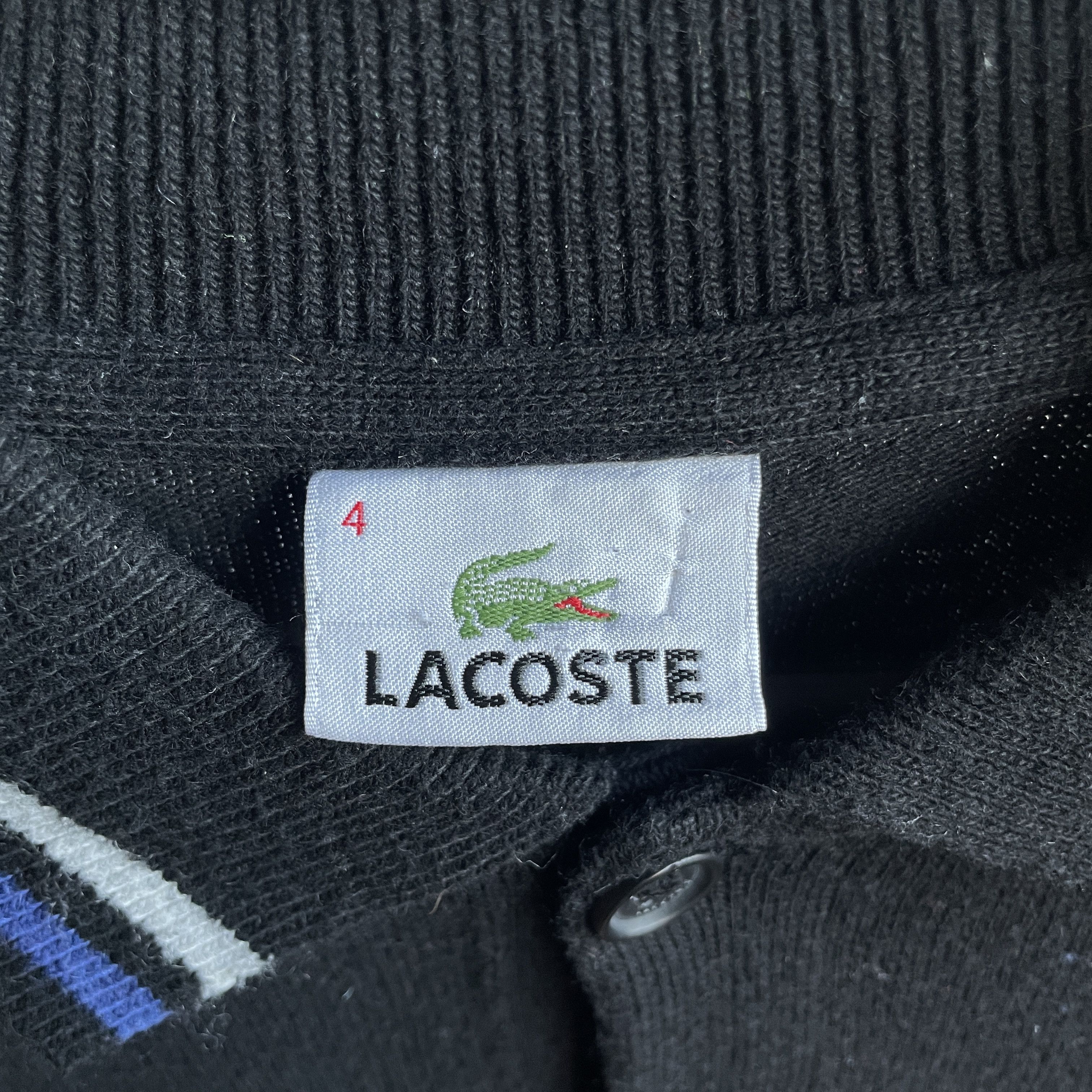 Lacoste Lacoste Vintage Cotton Blend Collared Sweater Size 4 Size US M / EU 48-50 / 2 - 8 Thumbnail