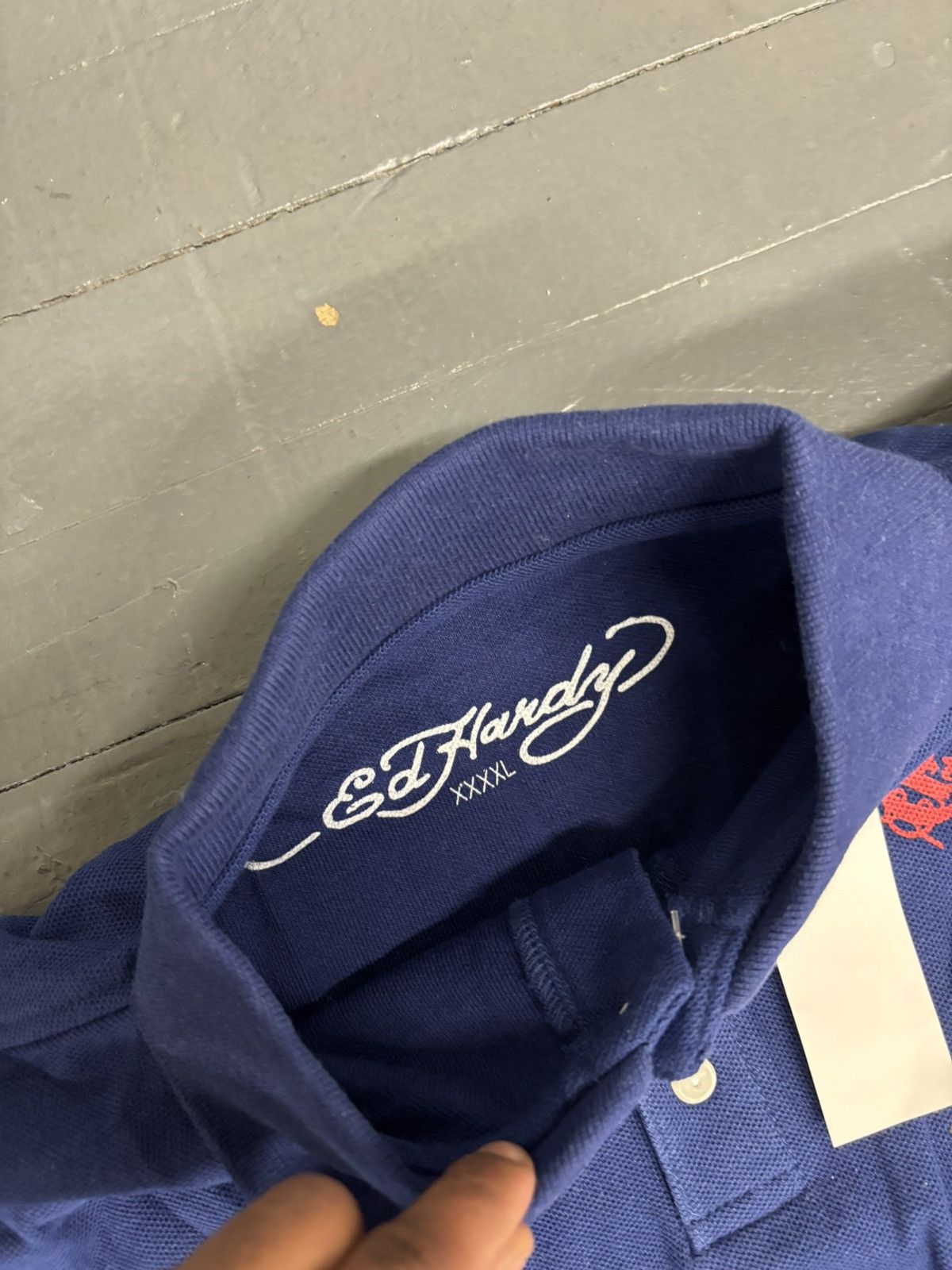 Affliction × Christian Audigier × Ed Hardy Y2K Ed Hardy Polo Longsleeve shirt Size US XXL / EU 58 / 5 - 4 Thumbnail
