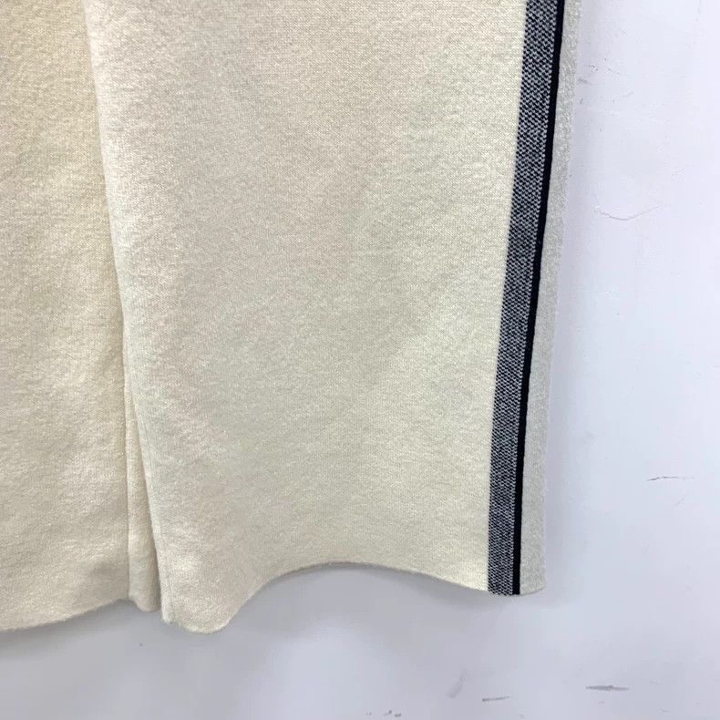 Dior Dior Beige striped letter inlaid cashmere casual wide-leg t Size 24" / US 00 / IT 34 - 5 Thumbnail