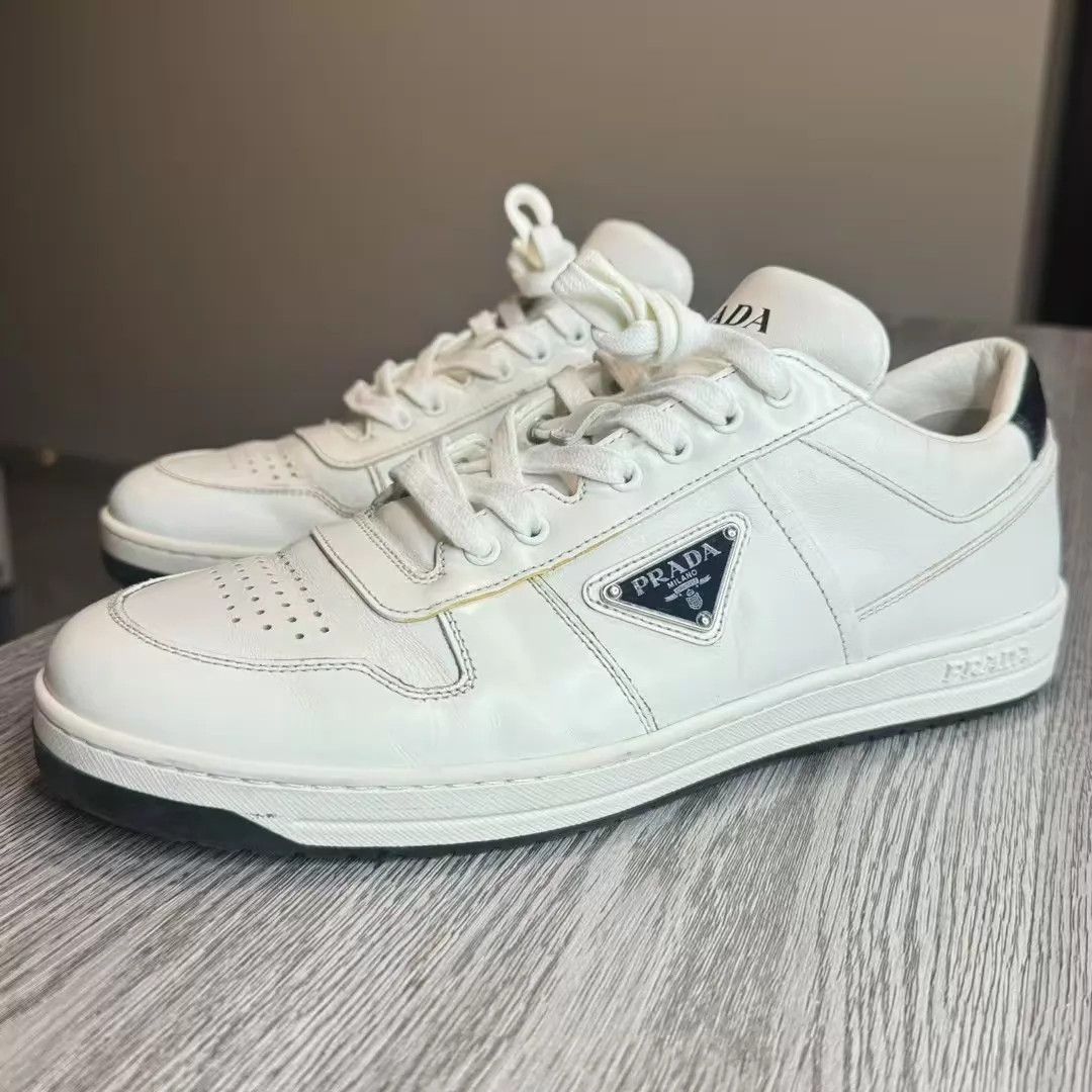 Prada PRADA Downtown Triangle Logo Sneakers 41.5 EU Size US 8.5 / EU 41-42 - 1 Thumbnail