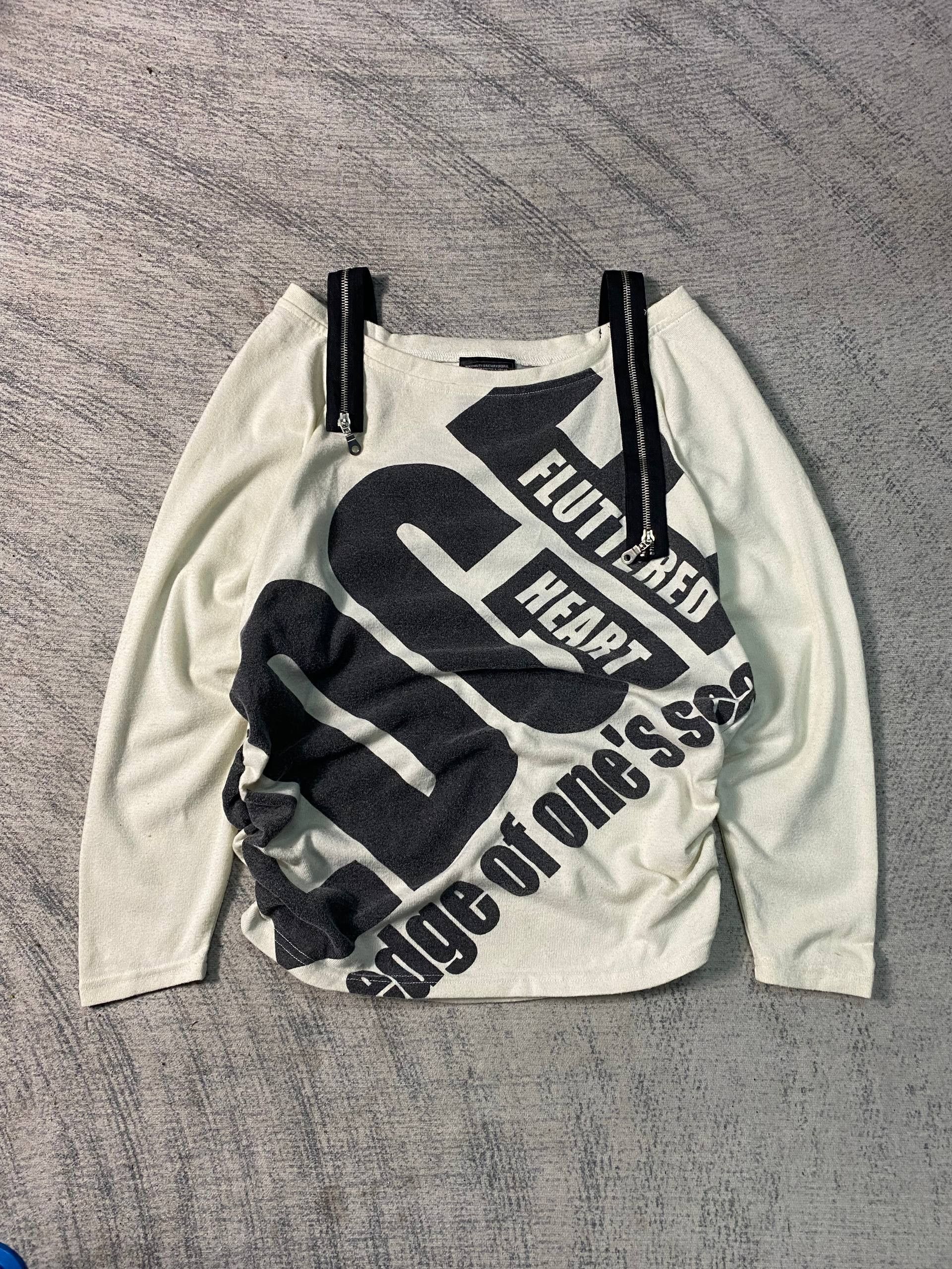 If Six Was Nine Plein Beaute Y2K Japanese Punk Glam Graphic Top Size M / US 6-8 / IT 42-44 - 12 Thumbnail