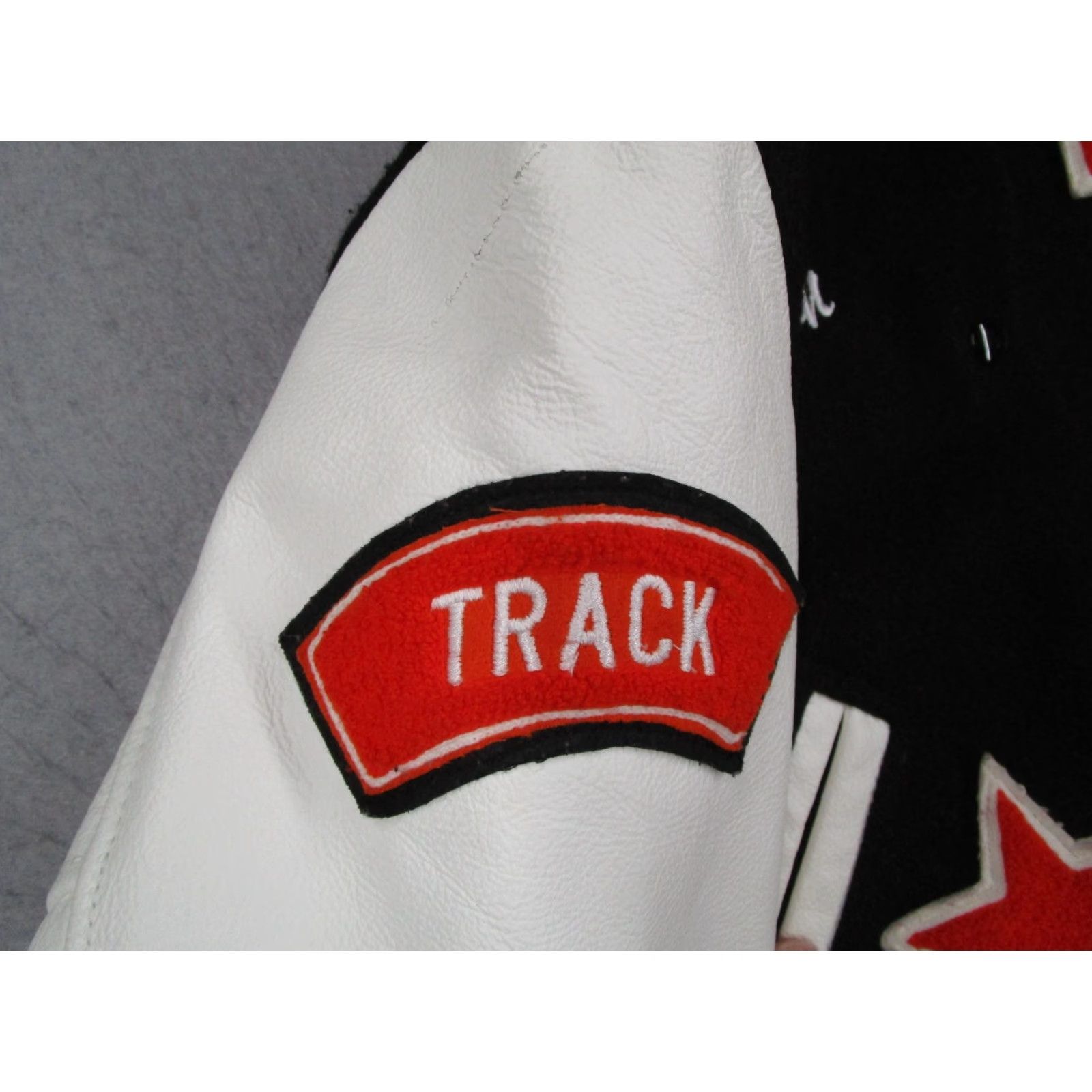 Vintage Albion Womens Jacket Varsity Wool Hooded Black 36 Patches Embroidered Beverly Hills Cheerleading Captain Debby Style Casual Size XS / US 0-2 / IT 36-38 - 6 Thumbnail