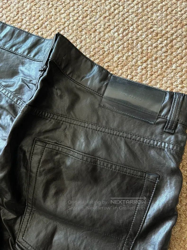 Our Legacy Our Legacy Dark brown leather trousers Size US 31 - 6 Thumbnail