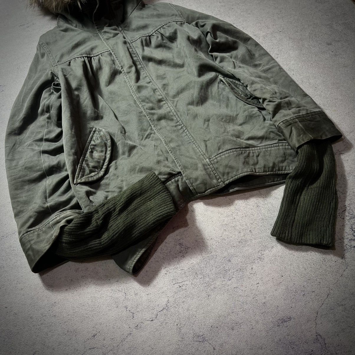 Japanese Brand Crazy Fur Moussy Raccon Gothic Ifsix Lgb Kmrii Style Jacket Size US M / EU 48-50 / 2 - 16 Thumbnail