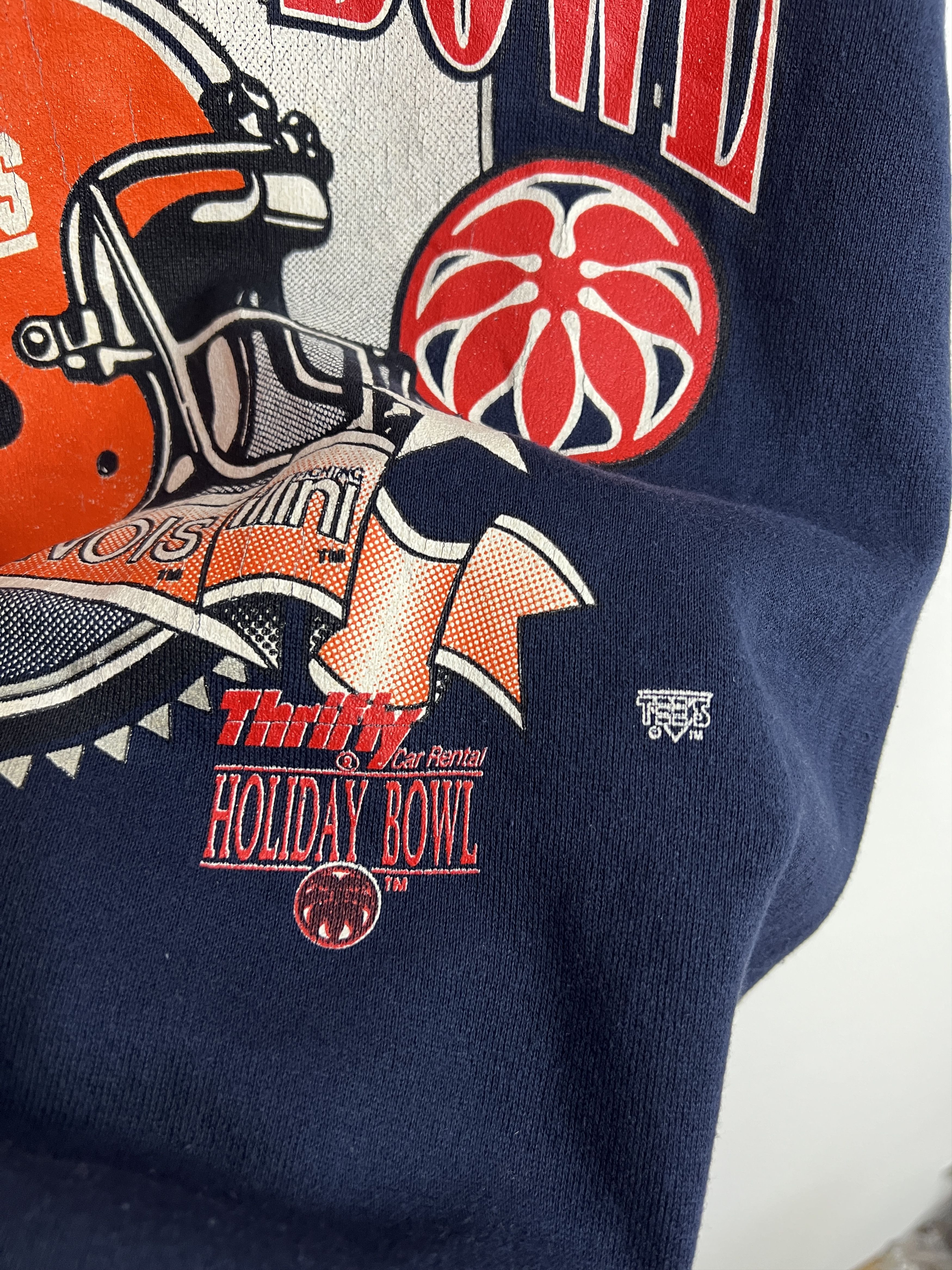 Vintage Illinois Fighting Illini Holiday Bowl Sweatshirt Crewneck Size US XL / EU 56 / 4 - 4 Thumbnail