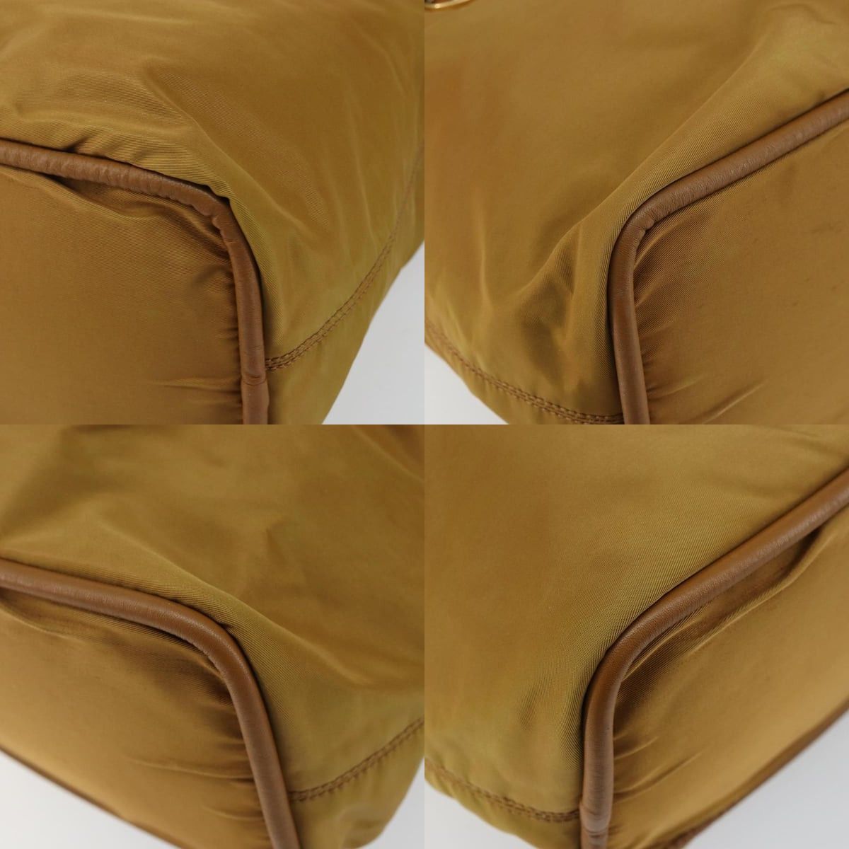 Celine CELINE Hand Bag Nylon Brown Gold Size ONE SIZE - 10 Thumbnail