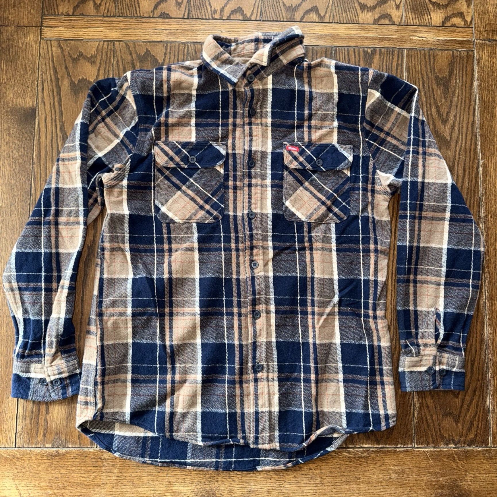 Brixton Brixton Coors Banquet Plaid Flannel Button-Up Shirt Men XL Blue Long Sleeve Regular Fit Button-Down Pockets Casual Workwear Combo Size US XL / EU 56 / 4 - 2 Thumbnail