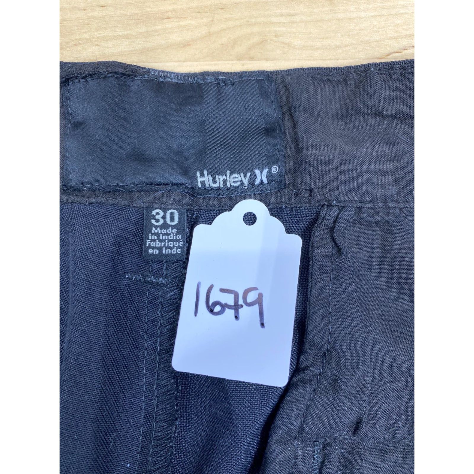 Hurley Hurley Flat Front Short Sport Casual 30 Black Men 30 Inseam 9in Belted Adjustable Pockets 80s 90s Size US 30 / EU 46 - 3 Thumbnail