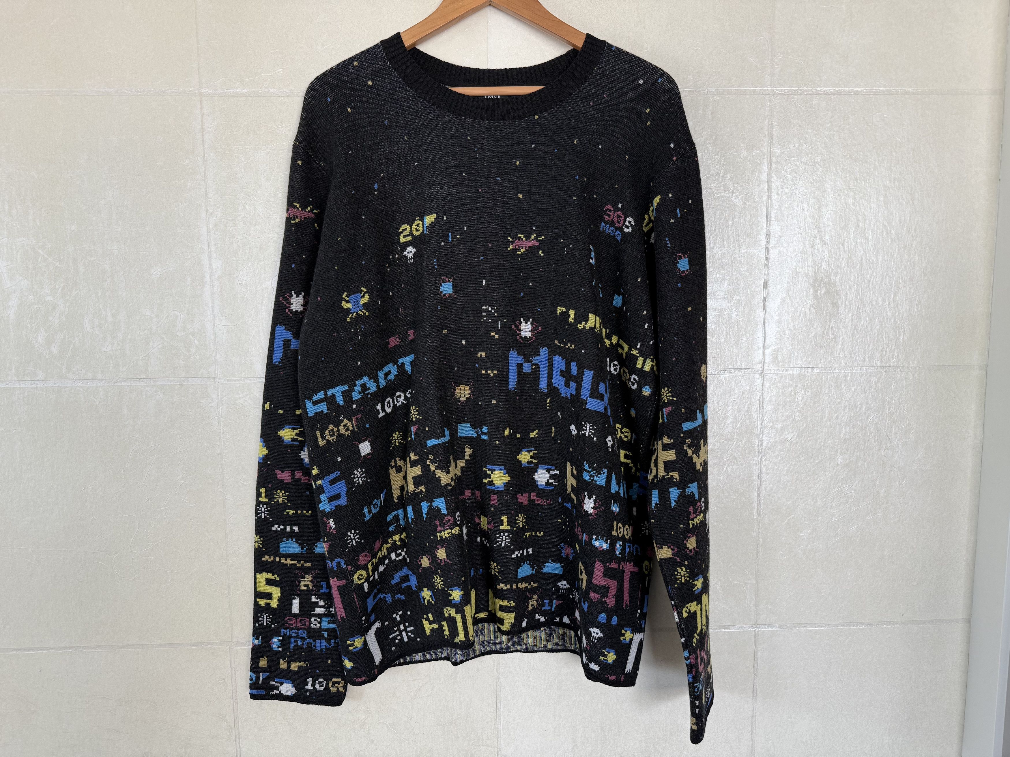 McQ Alexander McQueen MCQ Alexander McQueen Video Game Knit Sweater Size US L / EU 52-54 / 3 - 1 Thumbnail
