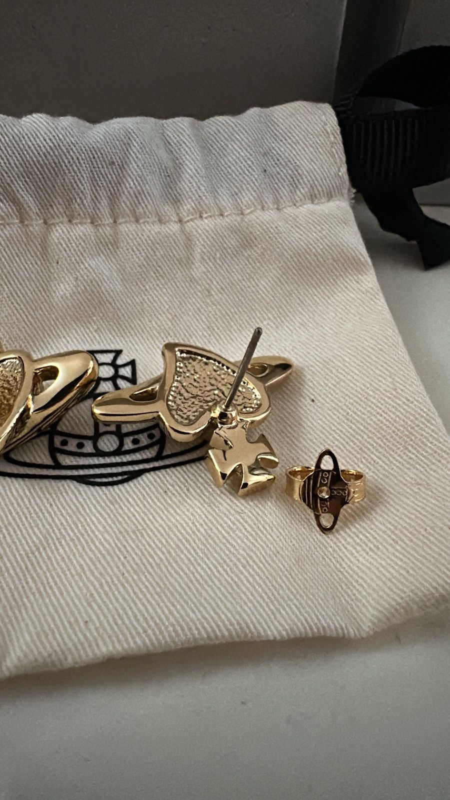 Vivienne Westwood Vivienne Weswtood Heart earrings Size ONE SIZE - 2 Thumbnail