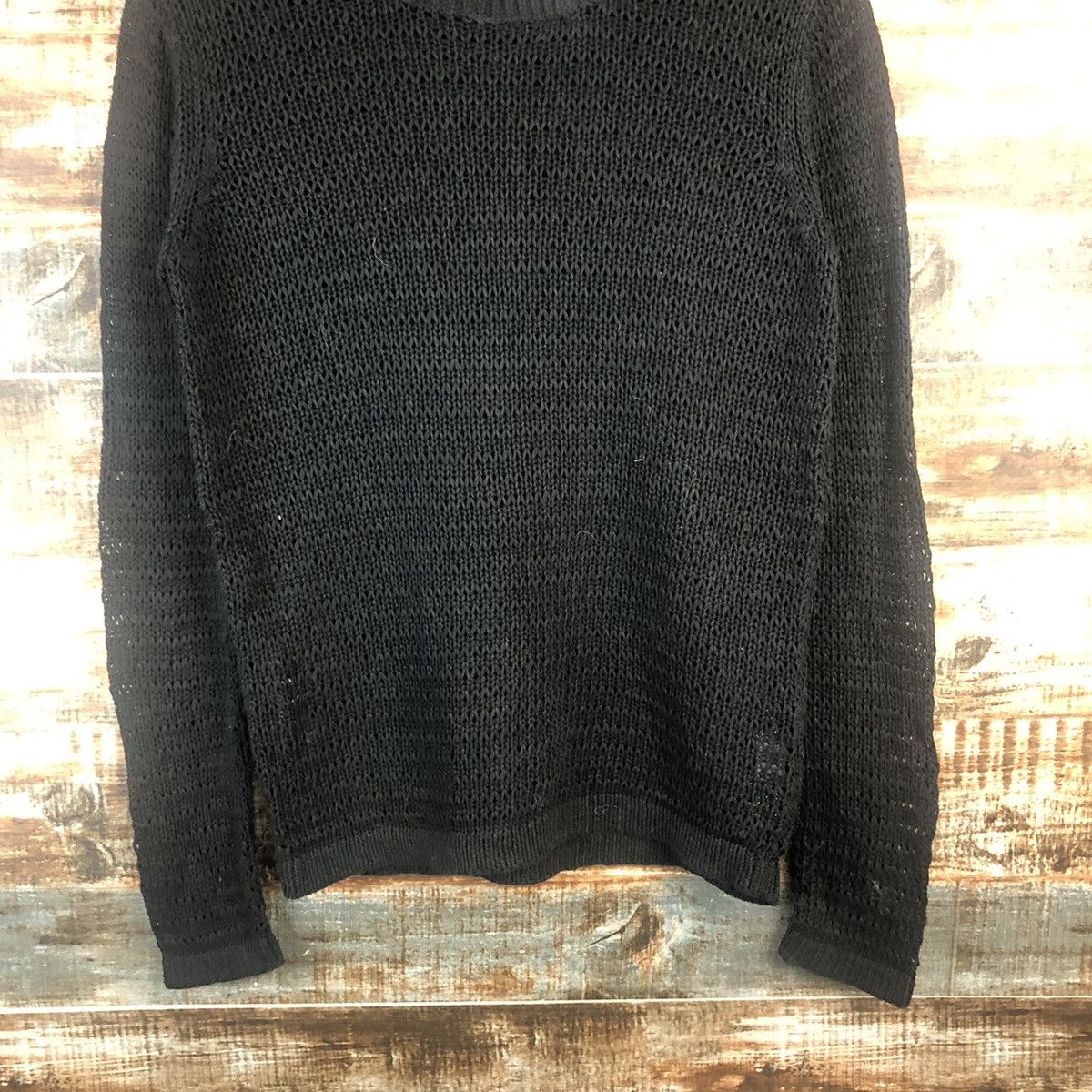 Vintage DL Uniqlo crochet Black Knitwear #C547 Size M / US 6-8 / IT 42-44 - 3 Thumbnail