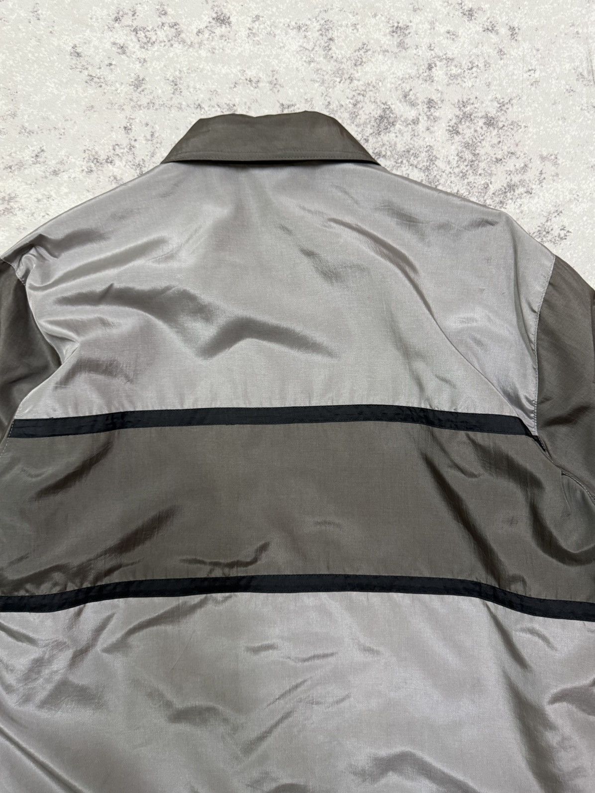 Full Count & Co. Full count by Mar-Medi grey and silver paneled nylon jacket Size US M / EU 48-50 / 2 - 16 Thumbnail