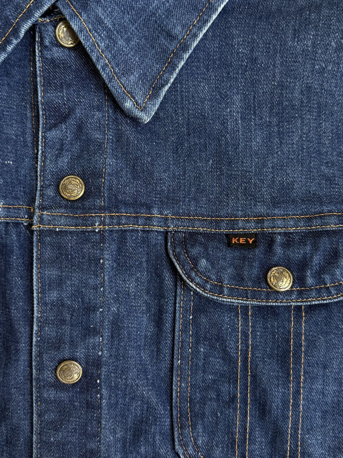 Vintage 1960s Key Imperial Denim Jacket Size US M / EU 48-50 / 2 - 2 Thumbnail