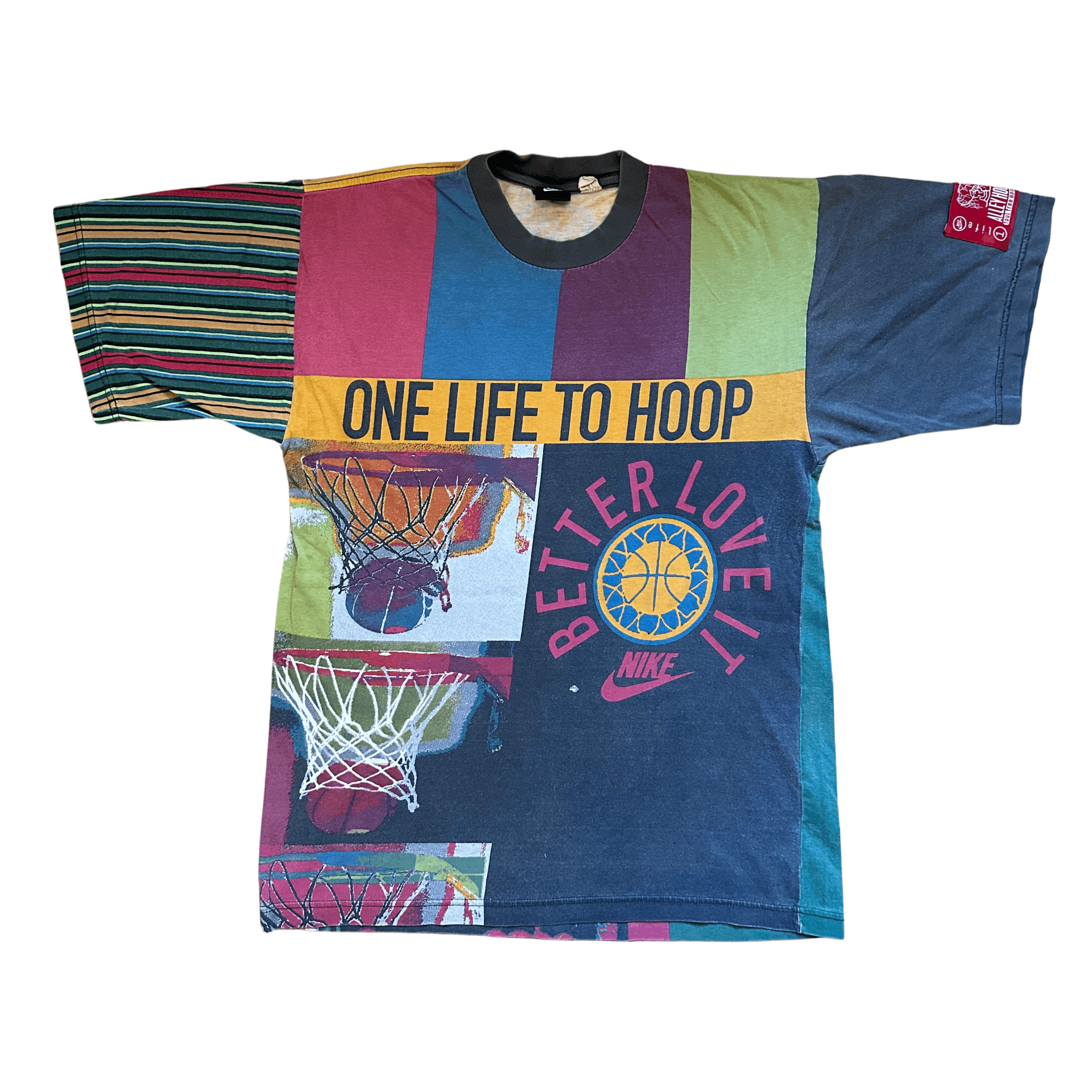 VTG 90s Nike One Life To Hoop Basketball NBA T-Shirt M