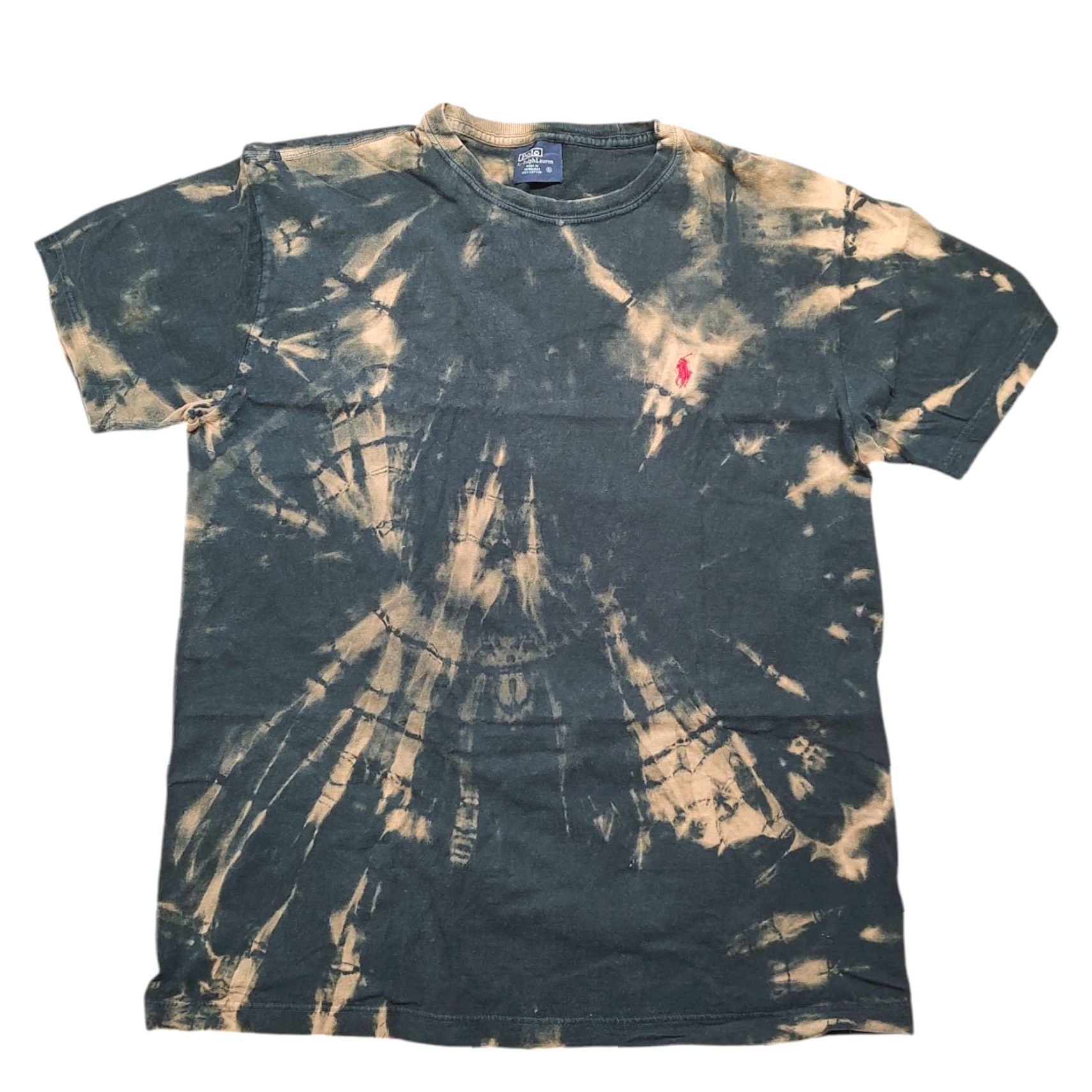 Ralph Lauren VINTAGE Polo Ralph Lauren T Shirt Tie Dye Acid Wash Black Mens S Shirt Crew Neck Short Sleeve Classic Fit Cotton Tie Dye 2020s? Size US S / EU 44-46 / 1 - 2 Thumbnail