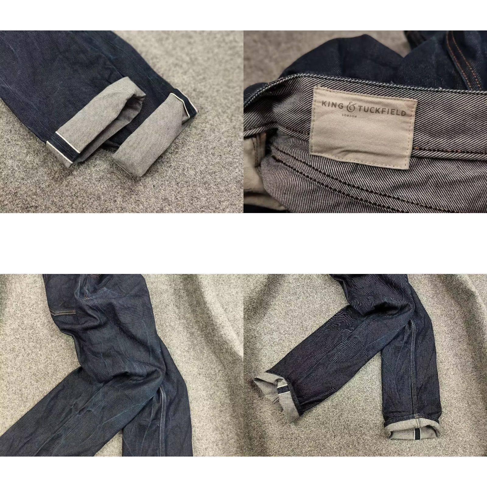 King & Tuckfield VINTAGE King & Tuckfield Jeans 13oz Japan Handcrafted Selvedge Denim Jeans Size US 30 / EU 46 - 9 Thumbnail