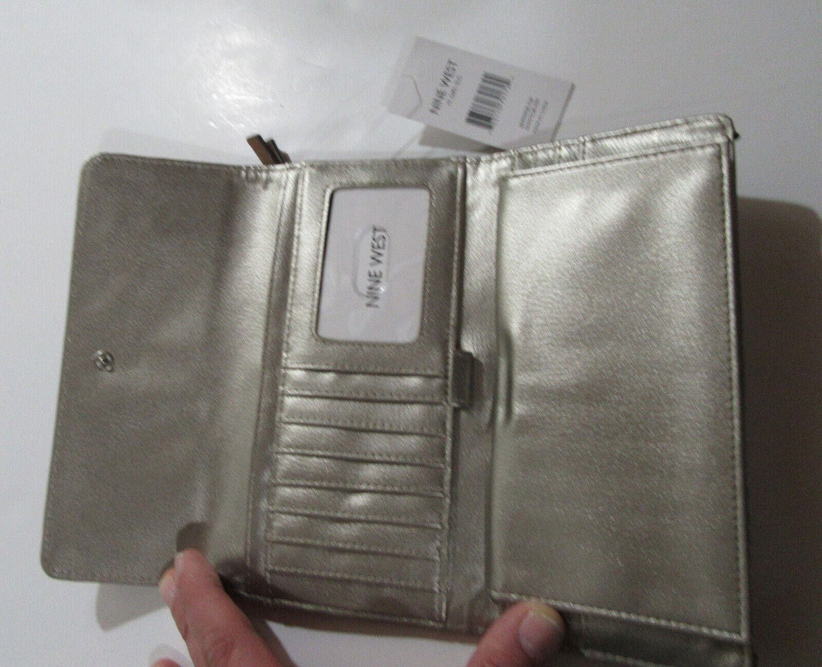 Nine West Nine West It Girl Trifold Checkbook Wallet Floral Multicolor Size ONE SIZE - 5 Thumbnail