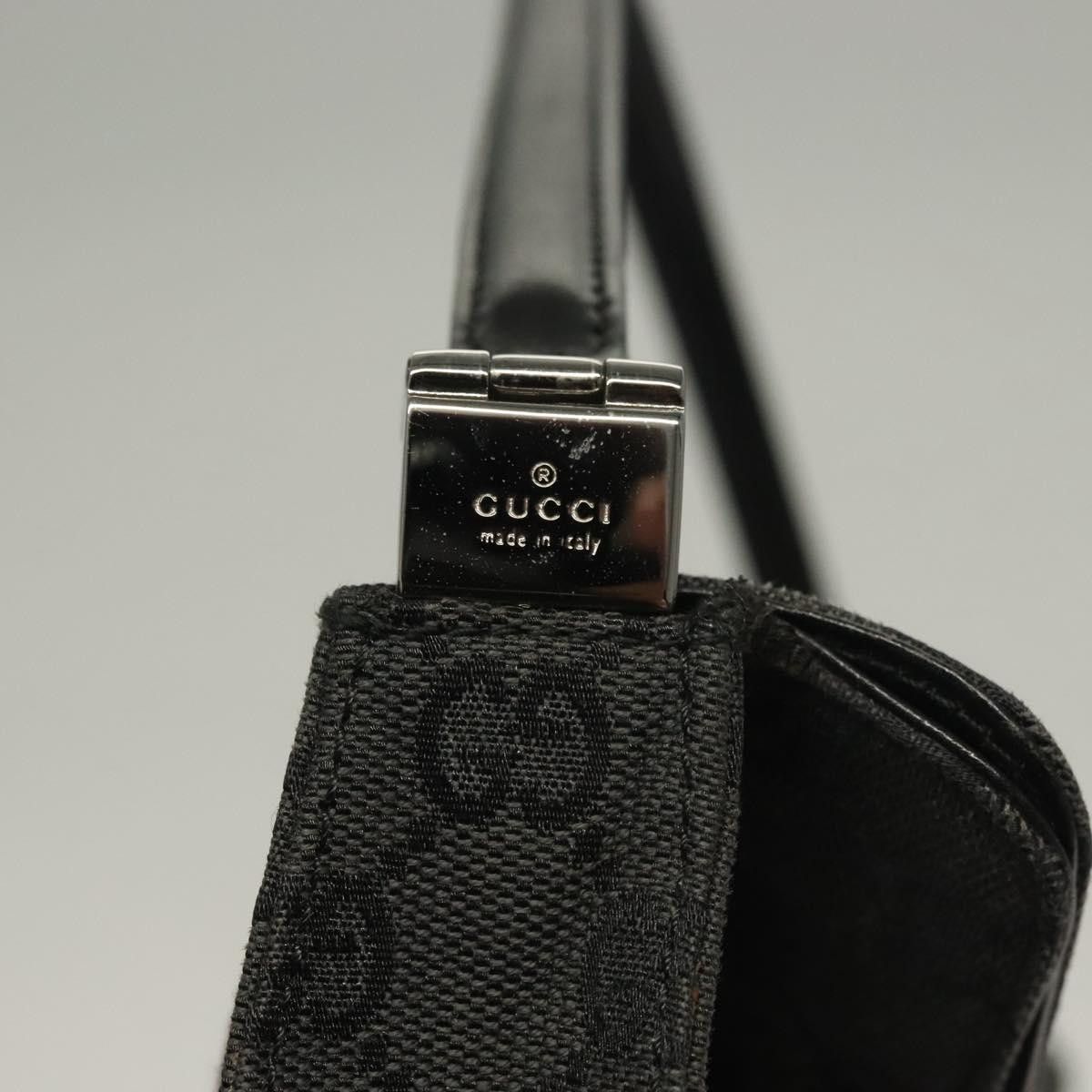 Gucci GUCCI GG Canvas Jackie Shoulder Bag Black Silver 001 3355 Size ONE SIZE - 14 Thumbnail