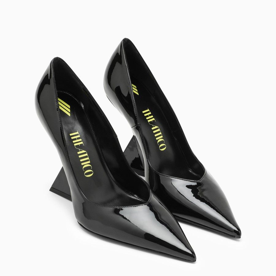 The Attico o1d2blof1024 Patent Decollete Leather in Black Size US 6 / IT 36 - 2 Thumbnail