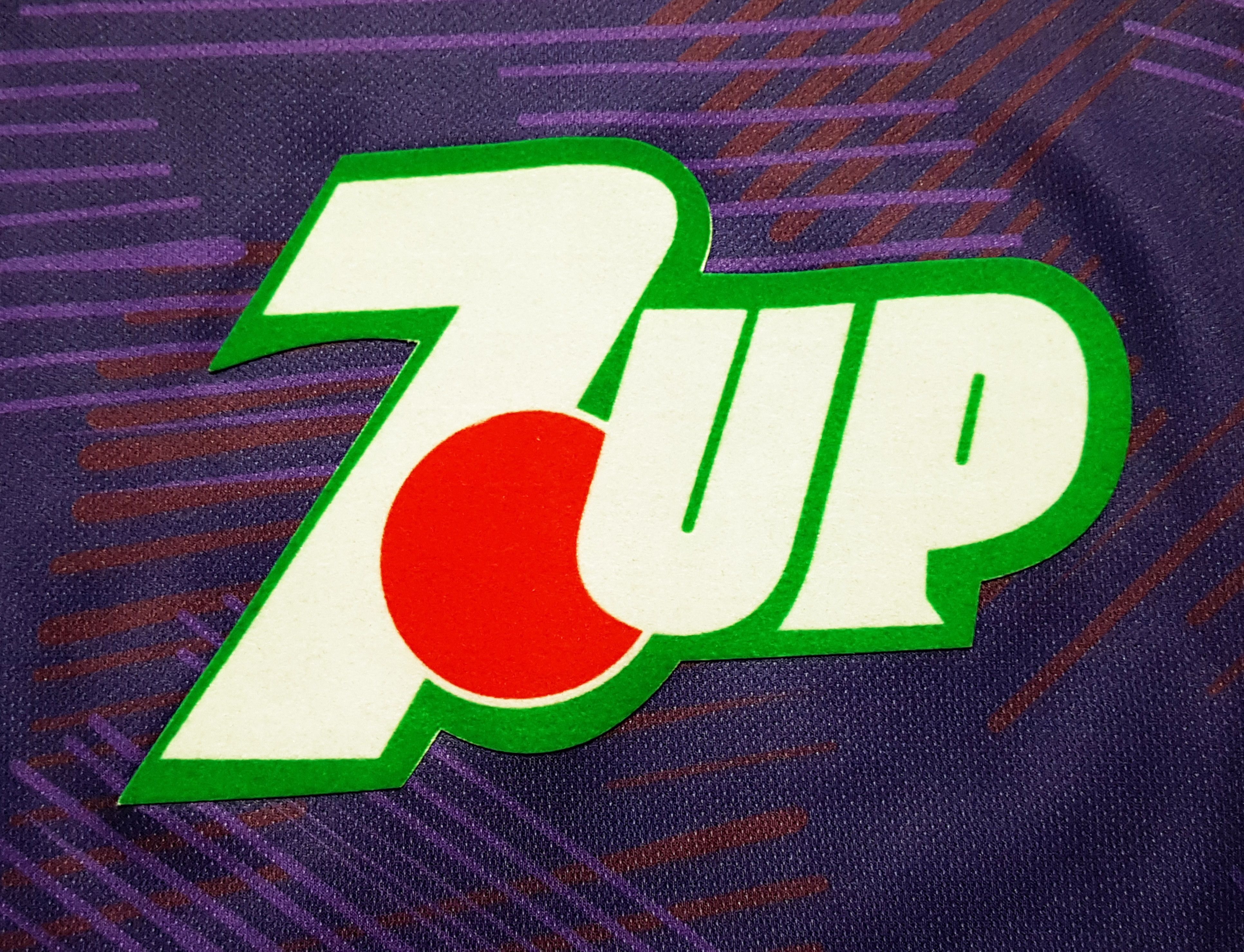 Lotto Fiorentina 1992/1993 Retro Vintage 7UP Soccer Jersey L
