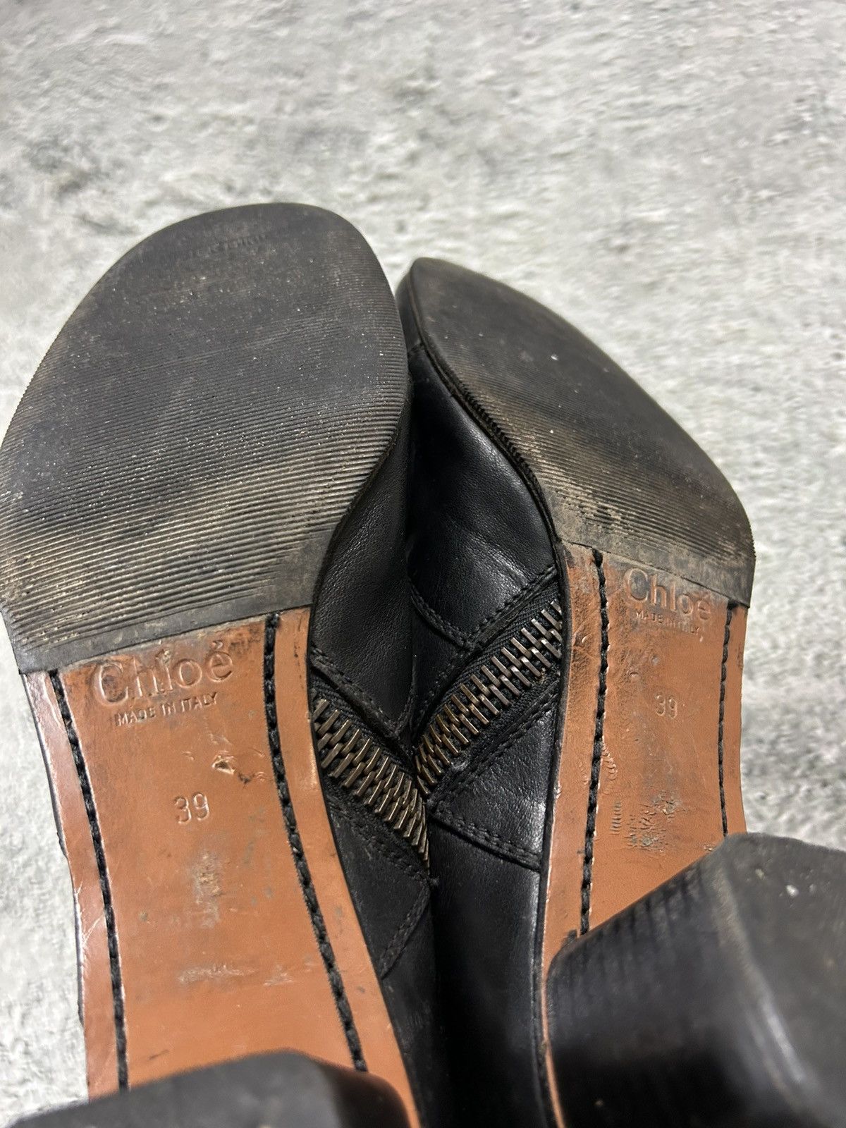 Chloe Chloe Lexie Shoes Leather Heels Zipper Boots Size US 8 / IT 38 - 5 Thumbnail