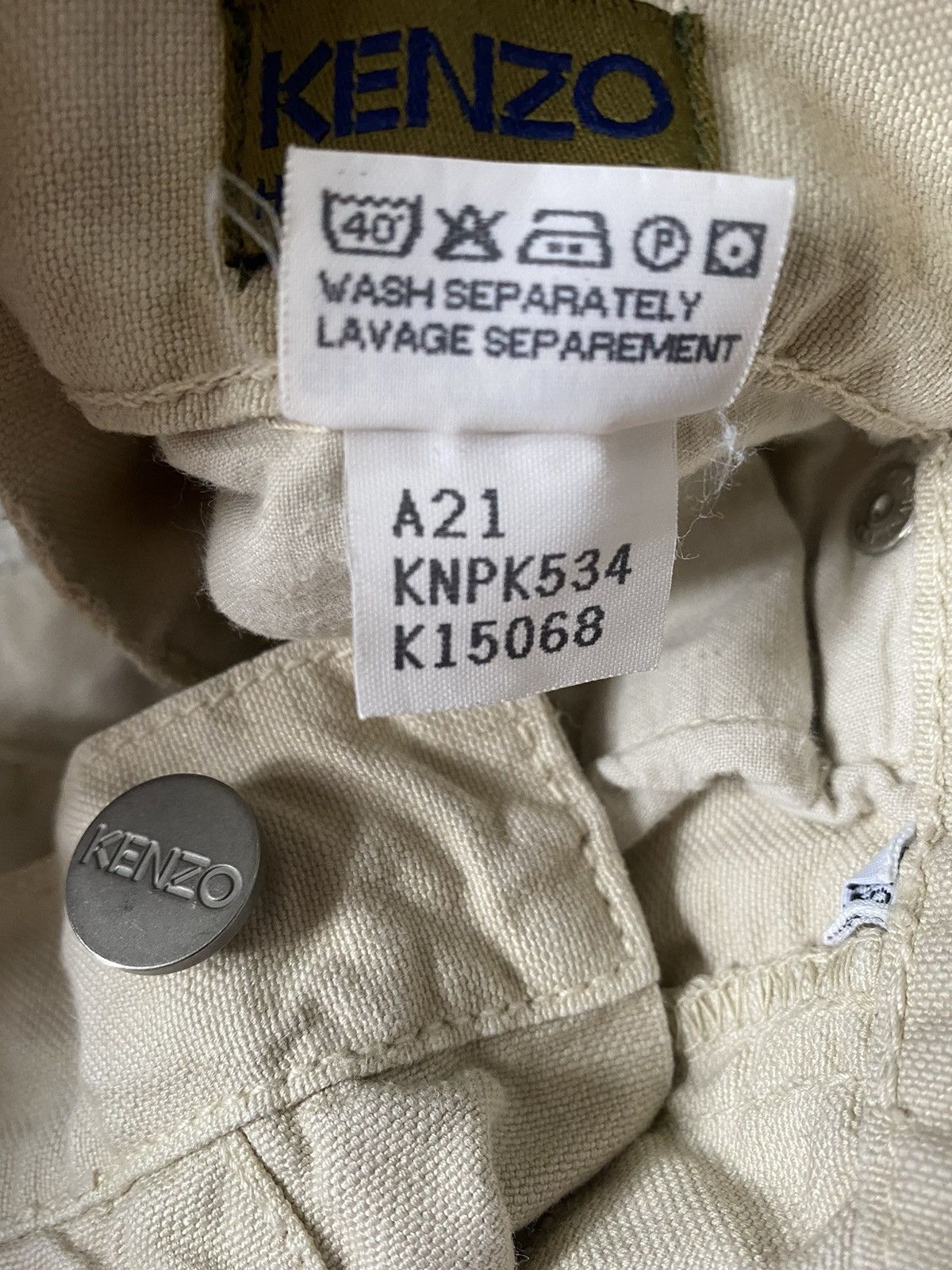 Kenzo × Vintage Kenzo homme linen pants vintage Size US 34 / EU 50 - 8 Thumbnail