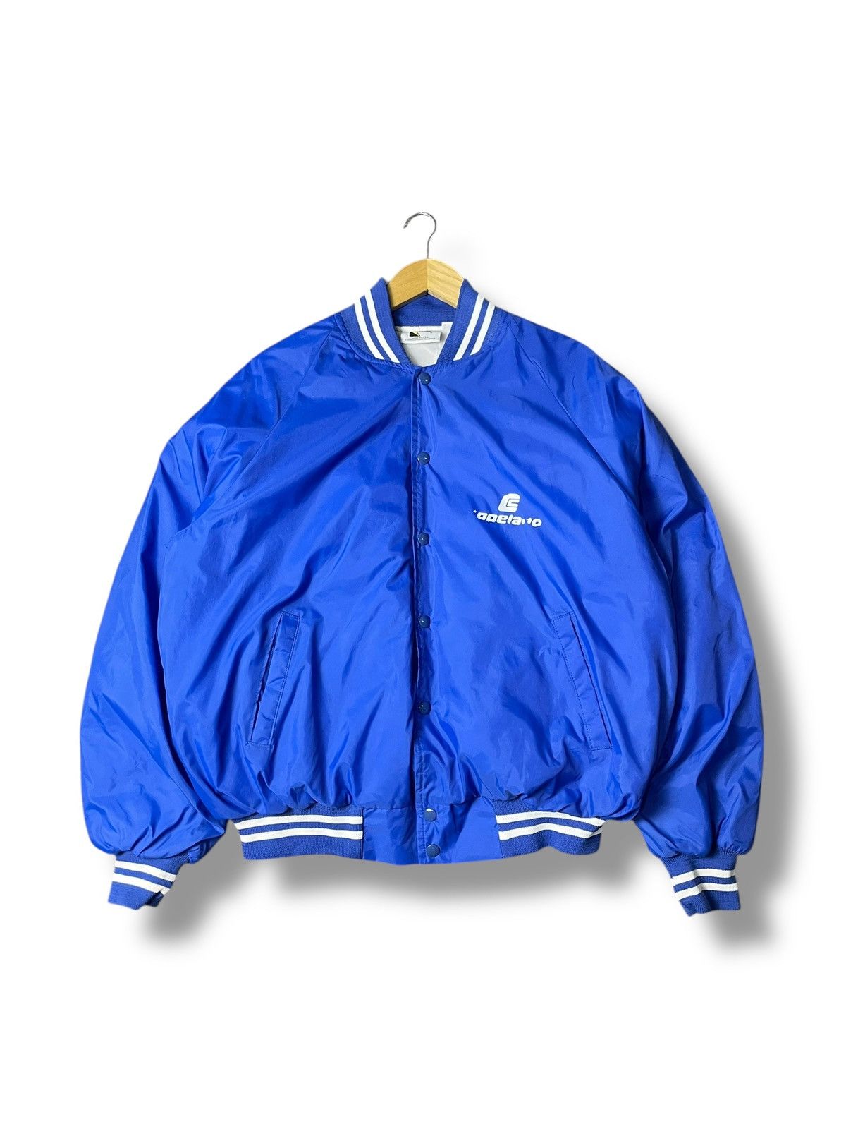 Japanese Brand × Vintage K-Brand Nylon Varsity Buttoned Jacket (114) Size US XL / EU 56 / 4 - 1 Thumbnail