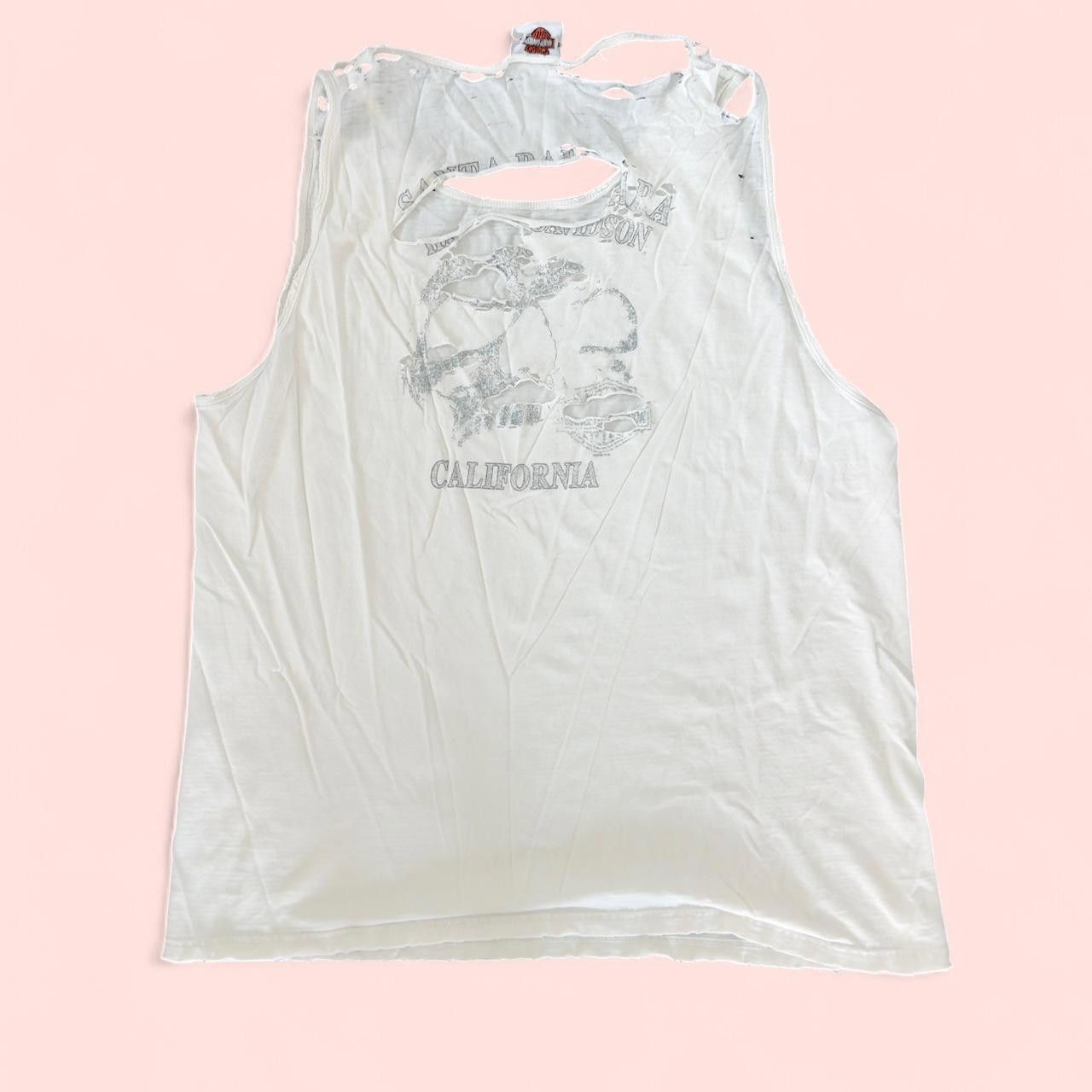 Harley Davidson Harley Davidson Men's white cream Vests Size US 40 / EU 56 - 2 Thumbnail