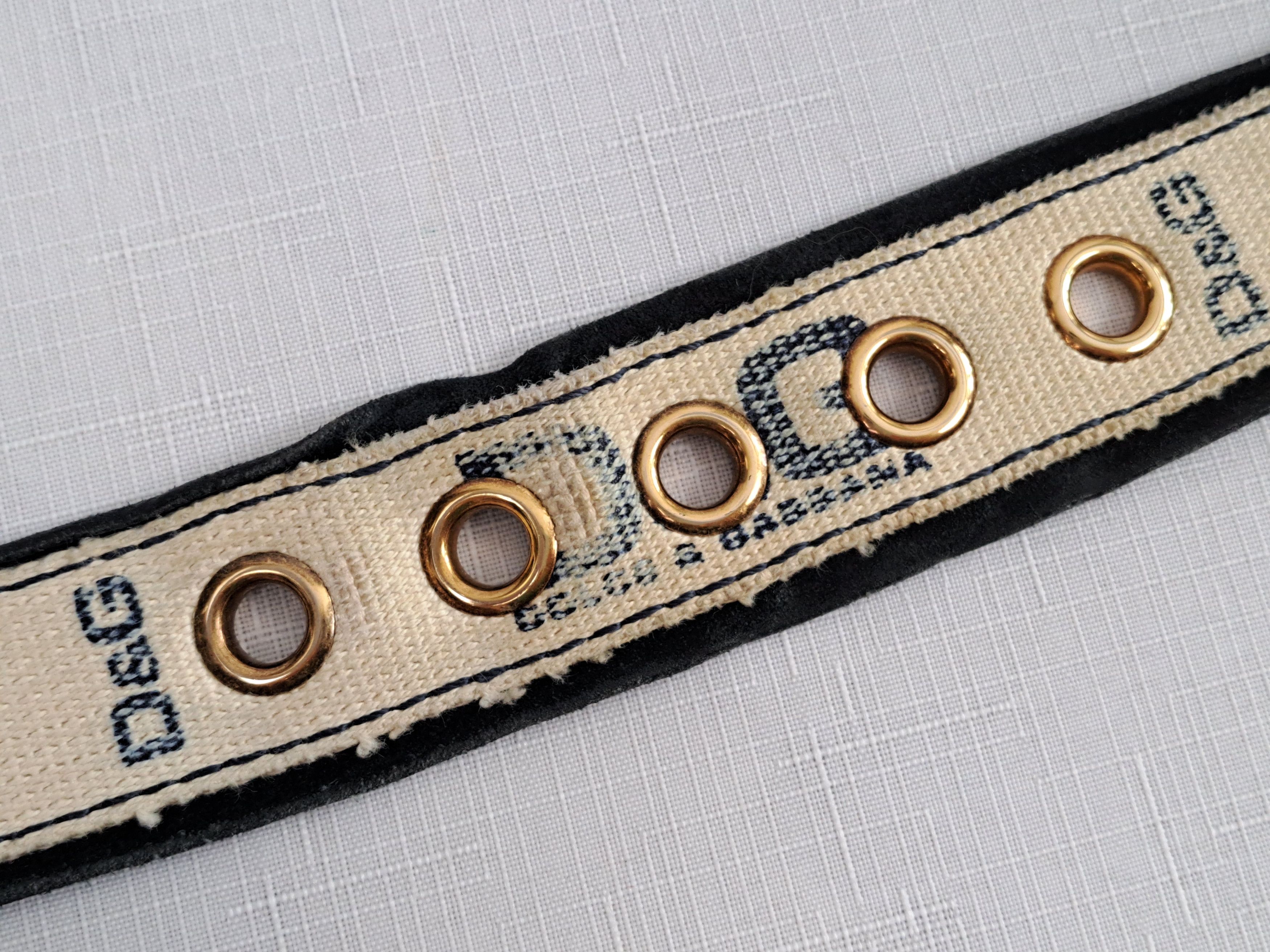 Dolce & Gabbana × Vintage Vintage Dolce&Gabbana textile/leather belt. Size 110 Size ONE SIZE - 13 Thumbnail