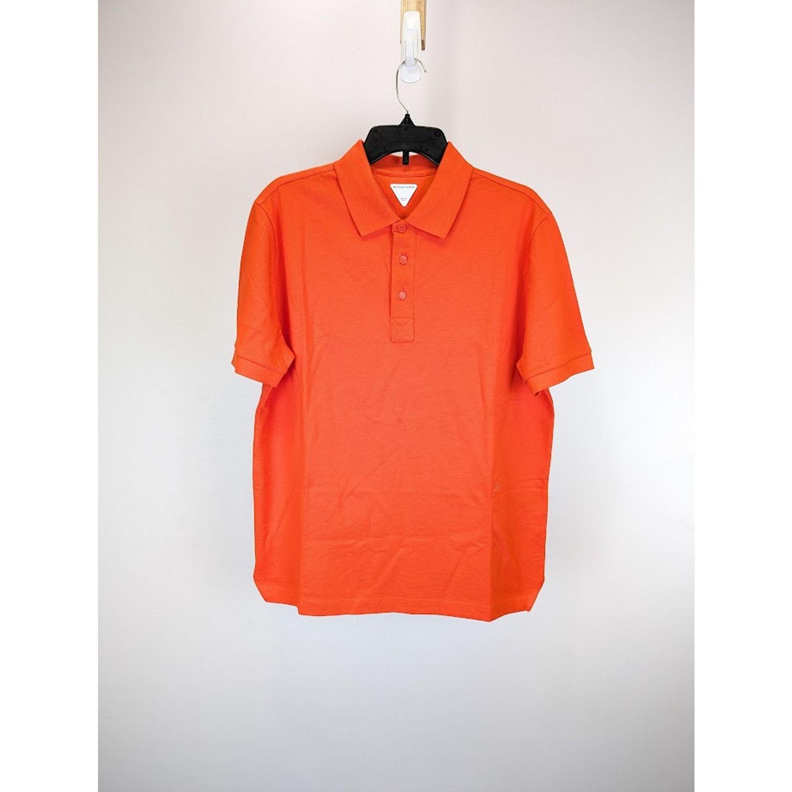Bottega Veneta o1rshd1 Cotton Polo Shirt in Orange Size US XL / EU 56 / 4 - 1 Thumbnail