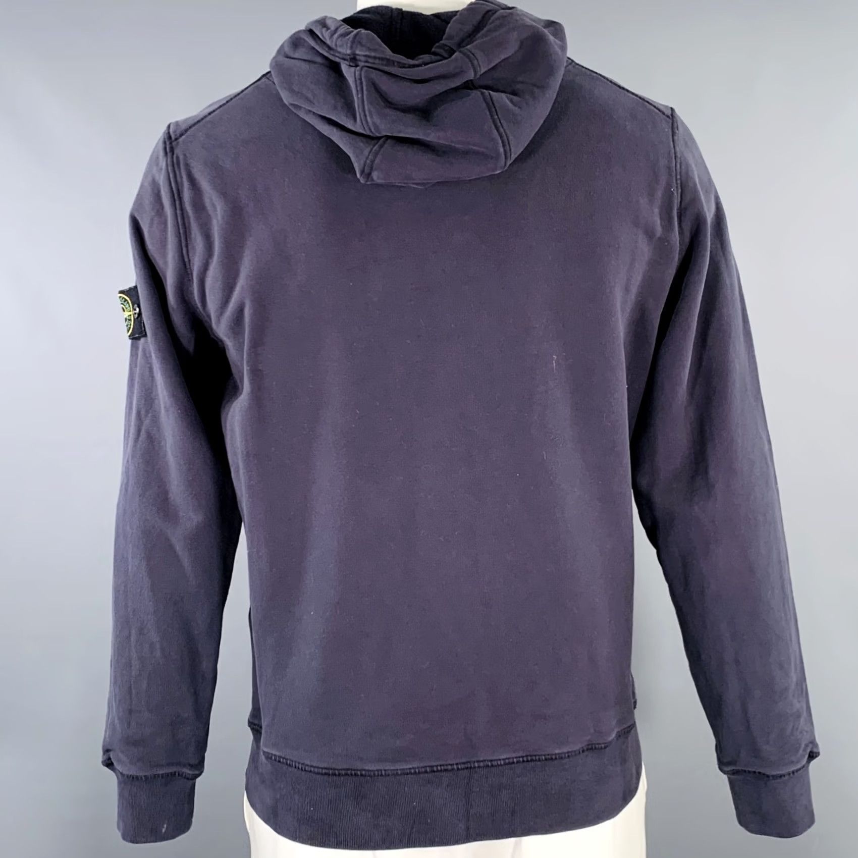 Stone Island STONE ISLAND Size L Grey Blue Cotton Hooded Sweatshirt Mens Size US L / EU 52-54 / 3 - 4 Thumbnail