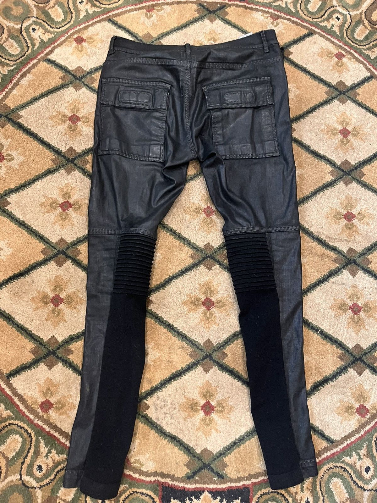 Rick Owens × Rick Owens Drkshdw Rick Owens Memphis Waxed Denim Size US 31 - 4 Thumbnail