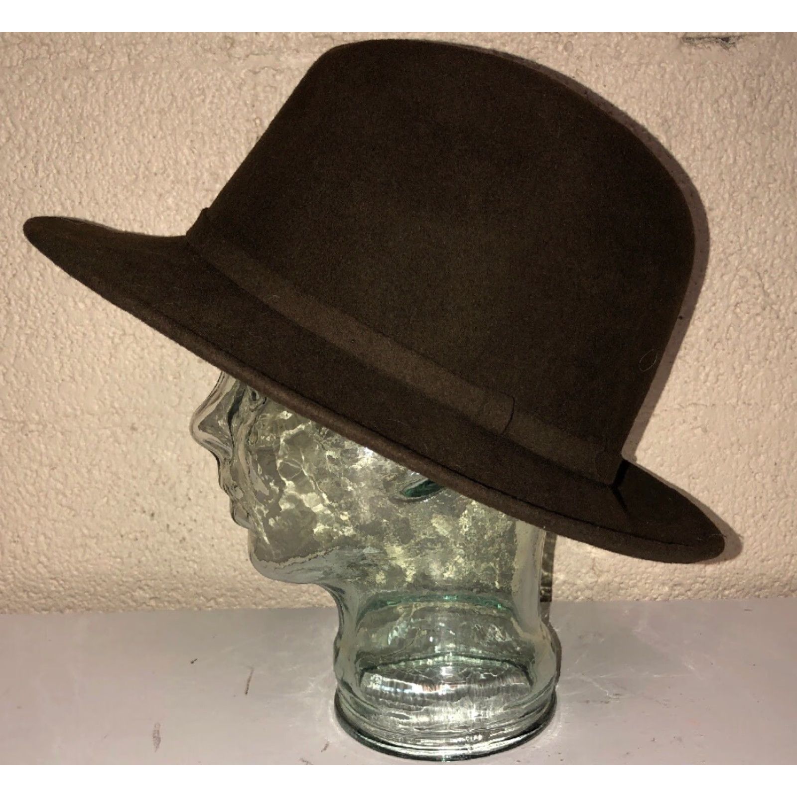 Vintage Schuman Of New Haven Brown Fitted Hat, Hat, Men, One Size, Brown, Fitted, Schuman Of New Haven, Hat Size ONE SIZE - 3 Thumbnail