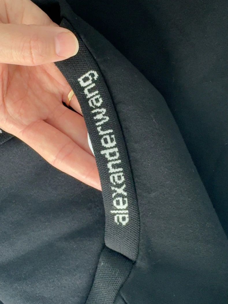 Alexander Wang Alexander Wang Logo Elastic Collar T-shirt- Size M / US 6-8 / IT 42-44 - 7 Thumbnail
