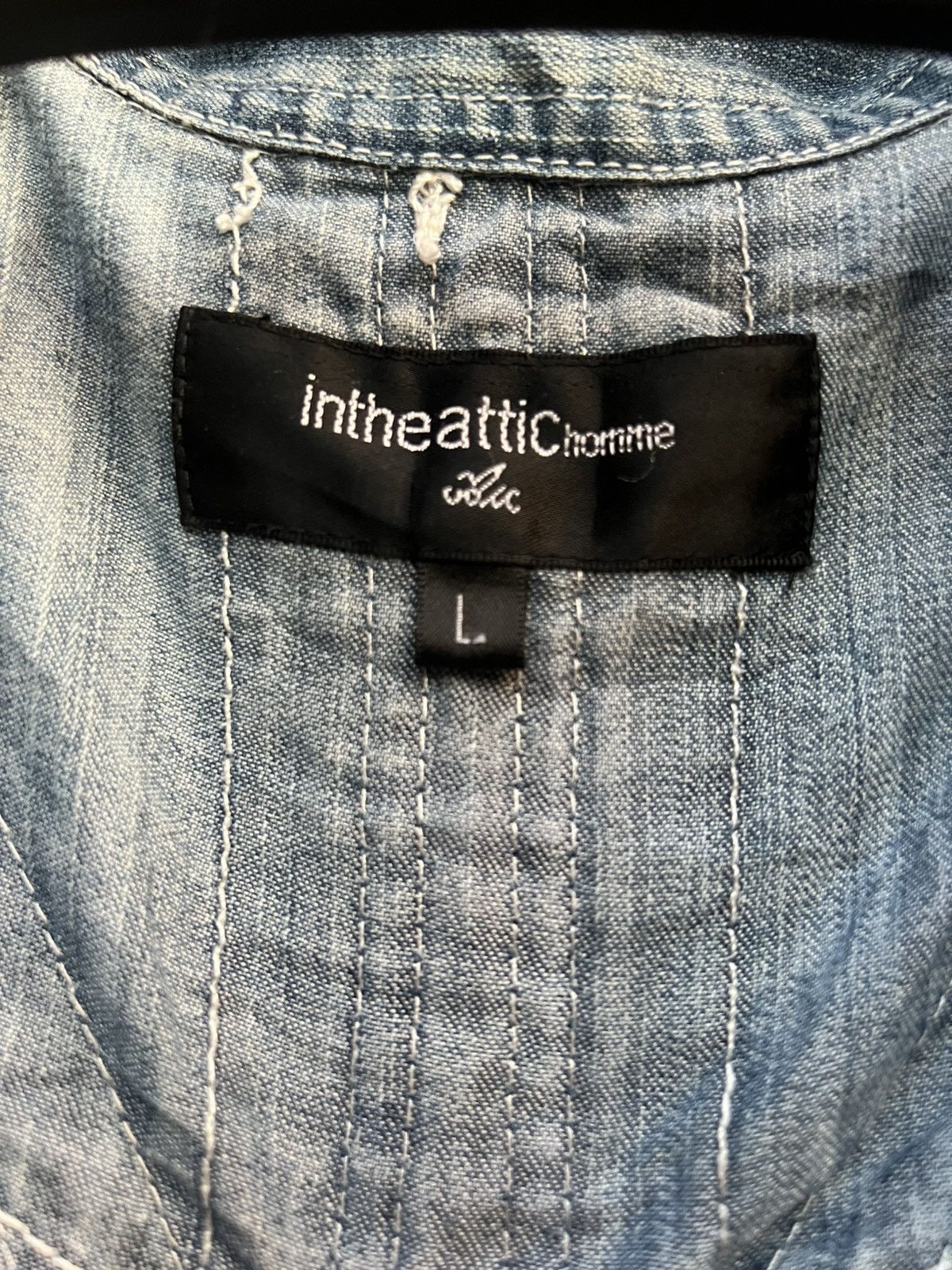 In The Attic Intheattic Snap Button Denim Shirt Size L / US 10 / IT 46 - 9 Thumbnail