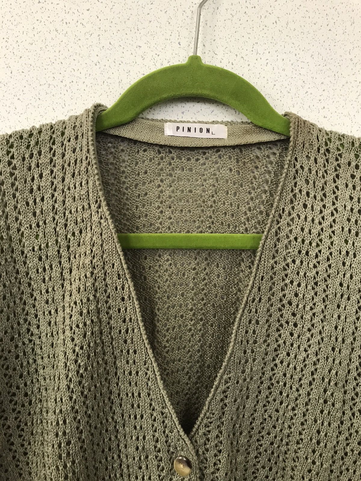 Vintage 🌿 Pinion Olive Knit Cardigan - Size L 🌿 Size US L / EU 52-54 / 3 - 6 Thumbnail