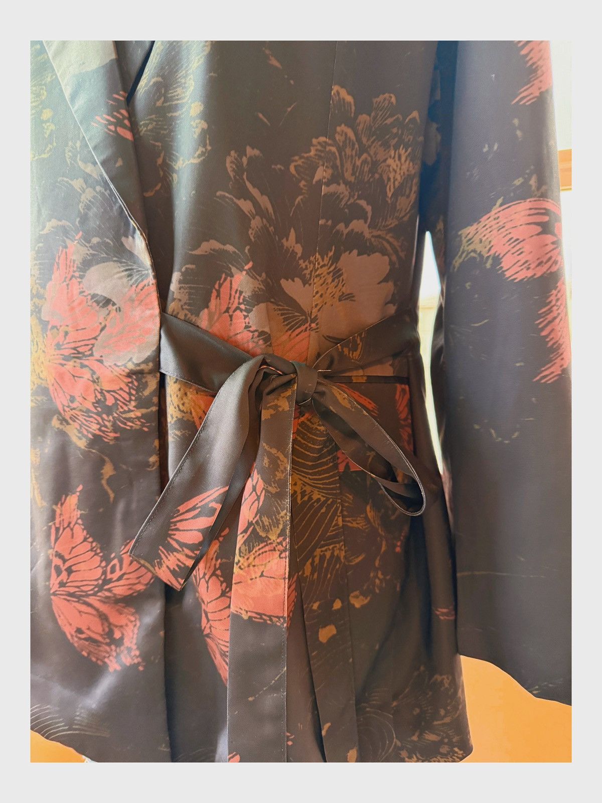 Vintage Oversized Kimono-Style Wrap Jacket (Unisex) Size L / US 10 / IT 46 - 3 Thumbnail