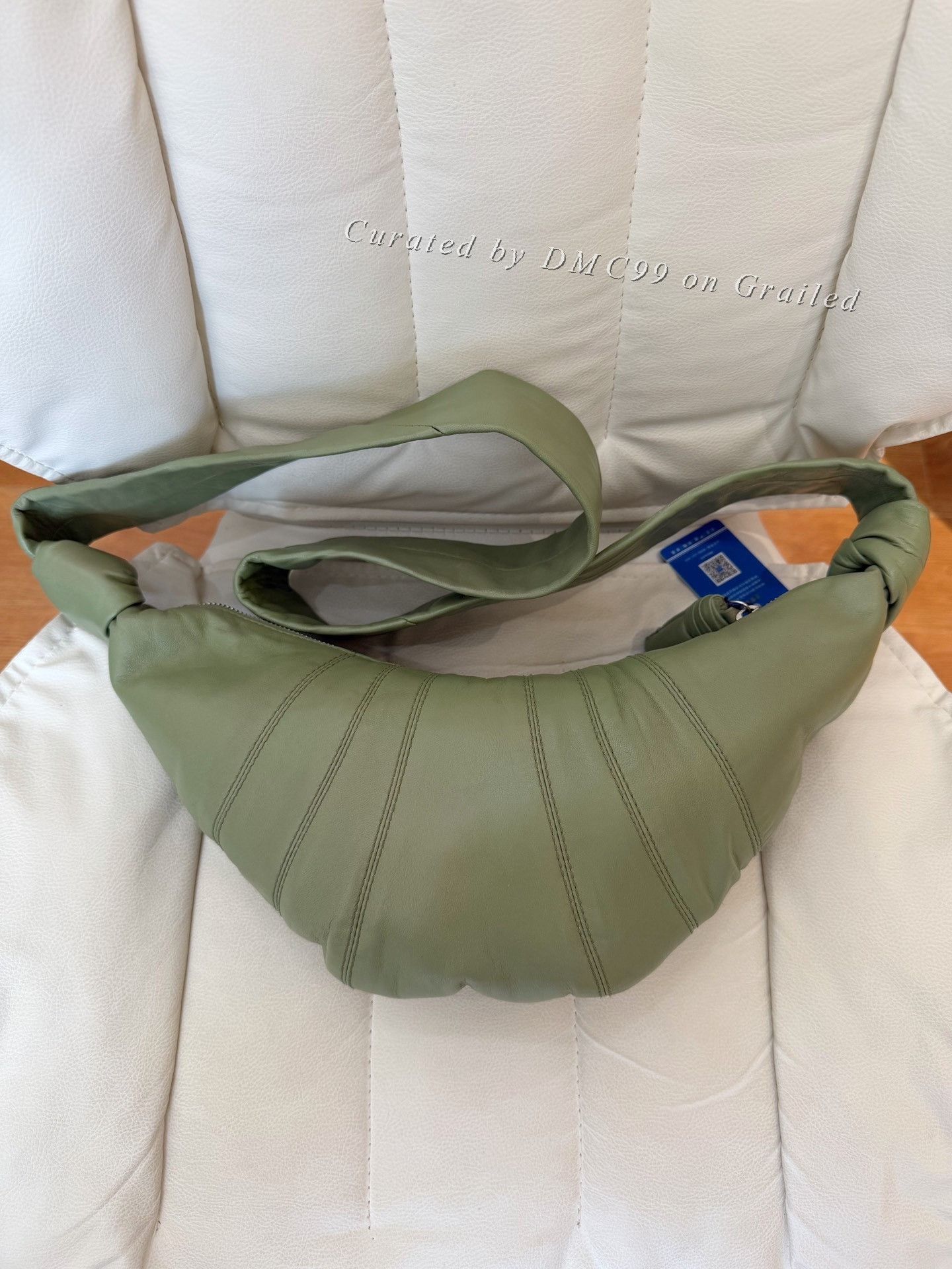 Lemaire Small Lemaire Sage Green Croissant Bag Size ONE SIZE - 1 Thumbnail