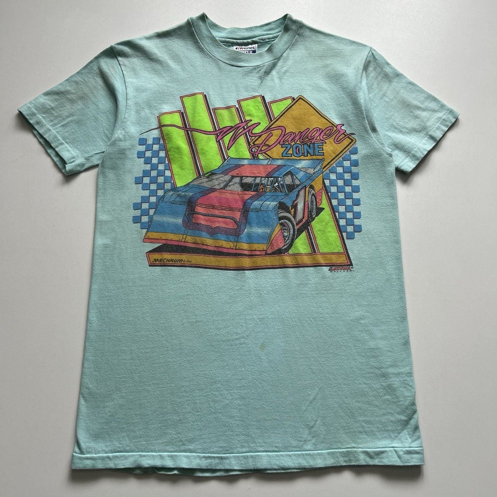 Vintage Vintage 90s Hoosier Racing Tire Ringer Pocket T Shirt 