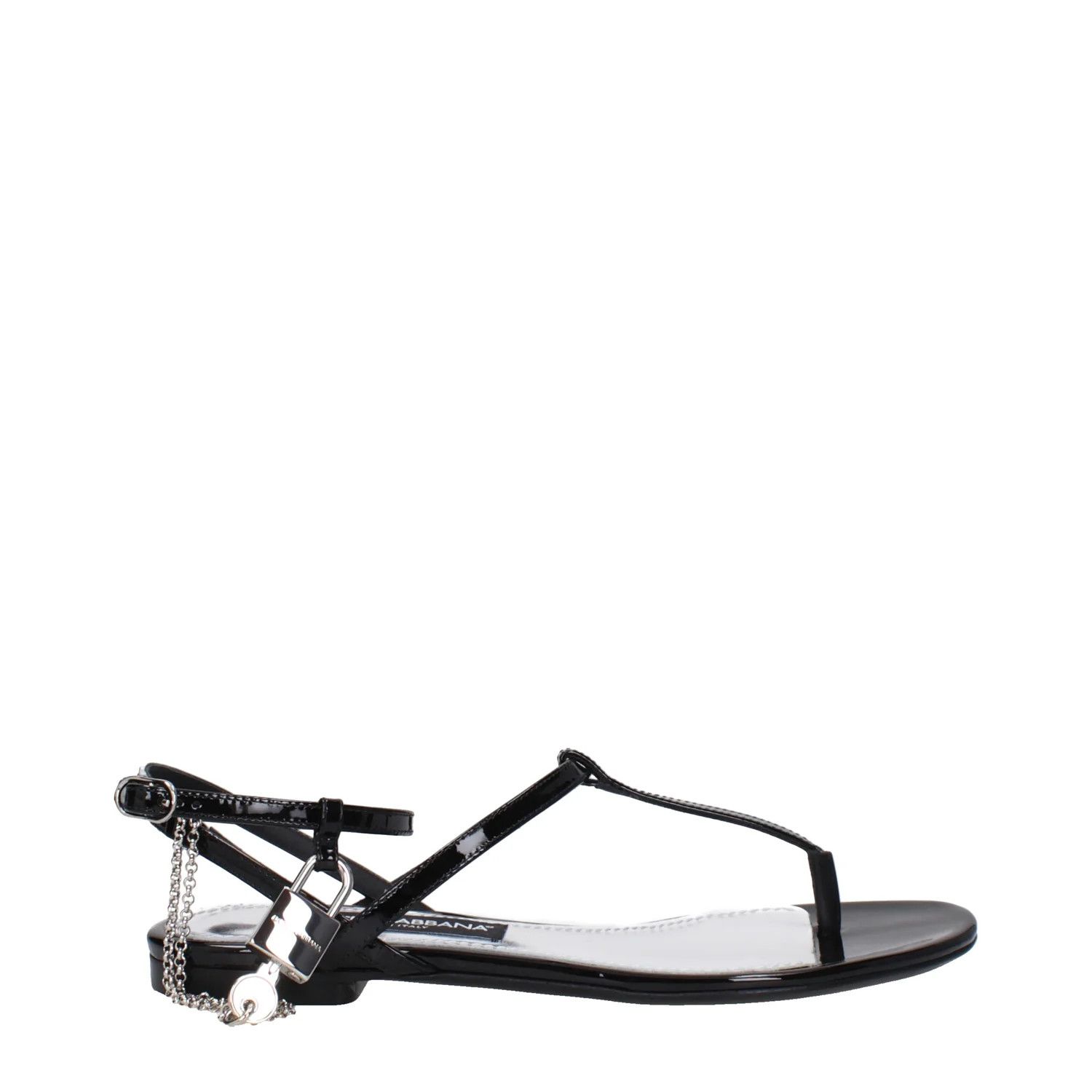 Dolce & Gabbana ob1o1e1124 Patent Leather Flip Flops in Black Size US 6.5 / IT 36.5 - 1 Thumbnail