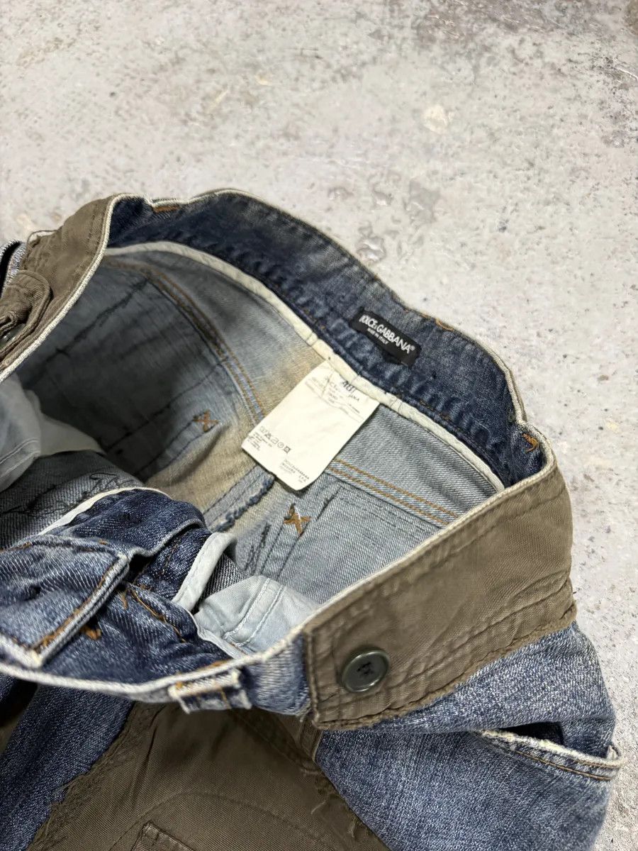 Dolce & Gabbana FW2005 Dolce & Gabbana Hybrid Khaki Multi-Pocket Cargo Denim Pants Size US 32 / EU 48 - 9 Thumbnail