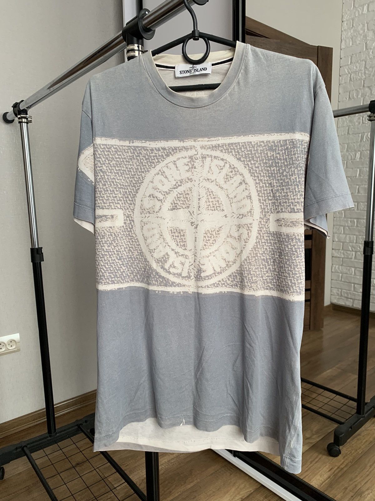 image of 2012 Stone Island T-Shirt Big Logo, Men's (Size Medium)