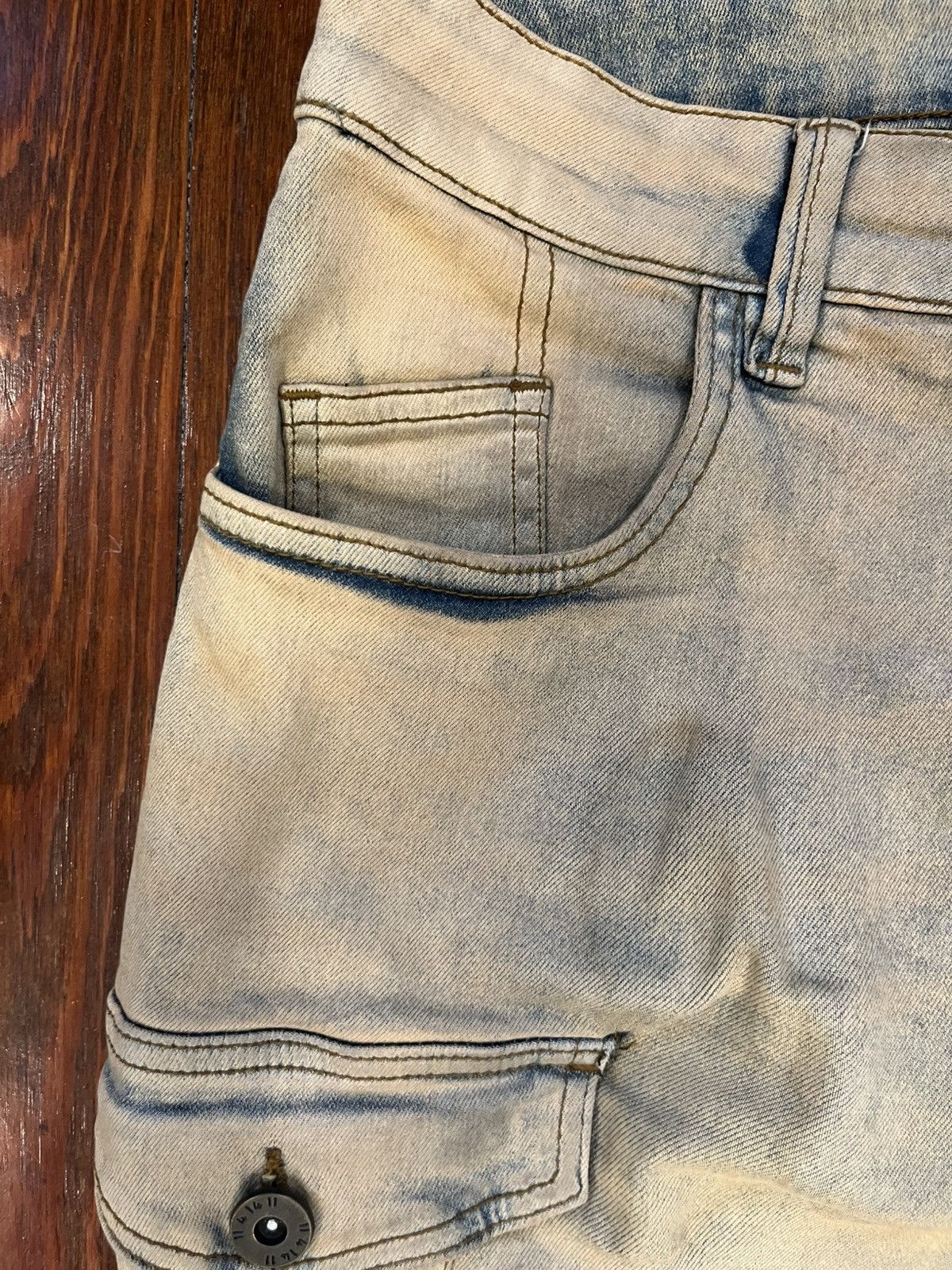 Other KDNK 1141411 Stack Jeans 32 Distressed Cargo Style Stretch Size US 32 / EU 48 - 4 Thumbnail