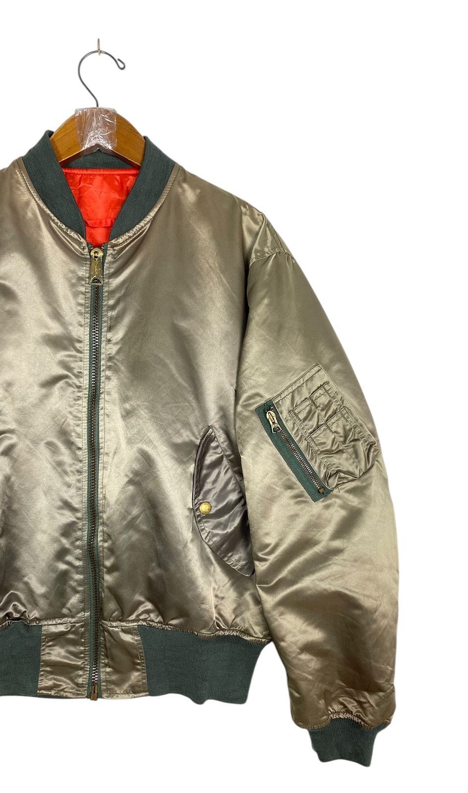 Vintage Vintage Branded Garments MA-1 Reversible Bomber Jacket Usa Size US L / EU 52-54 / 3 - 4 Thumbnail