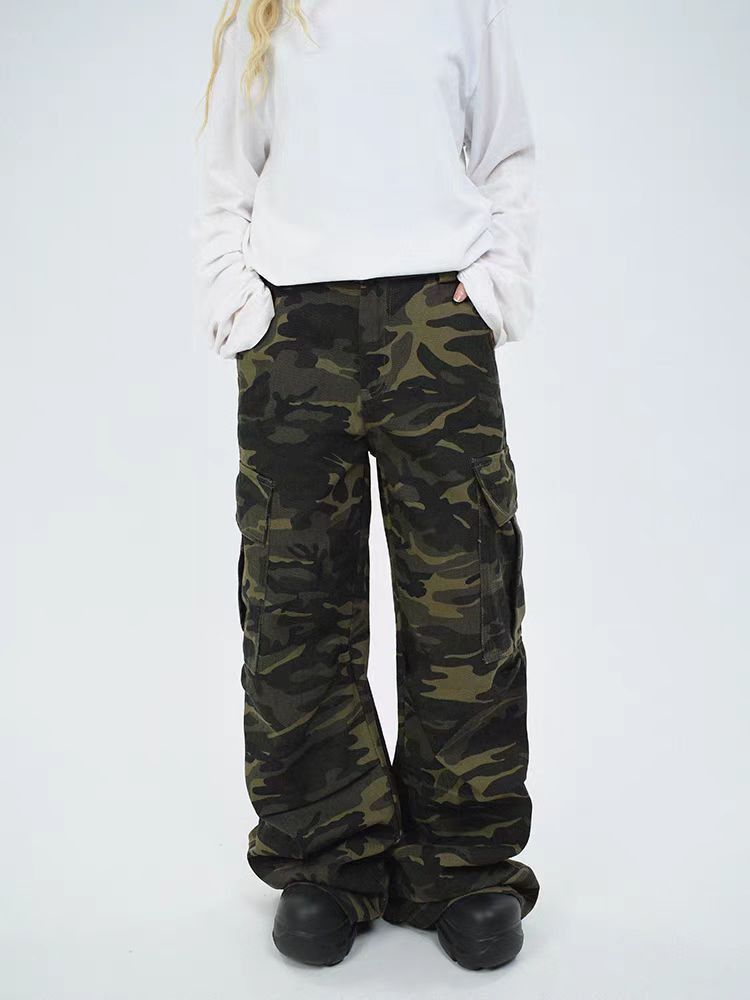 Japanese Brand × Vintage High Street Vintage Camouflage Design Work Trousers Size US 32 / EU 48 - 1 Thumbnail