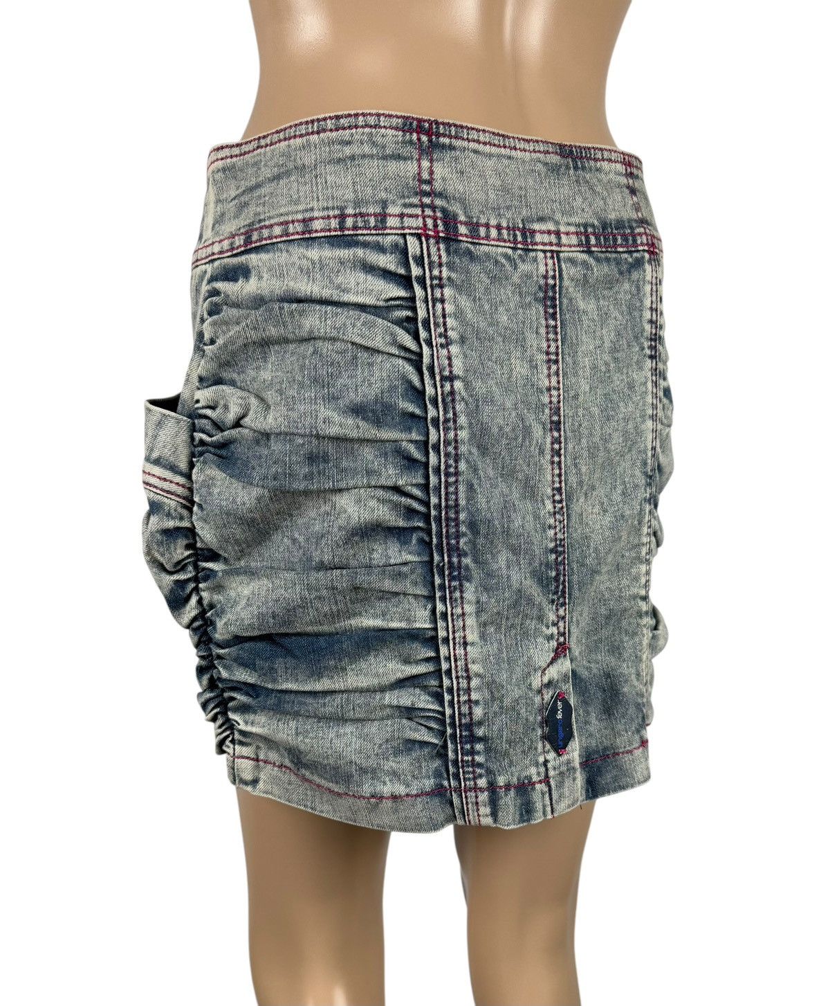 Other Ungaro Fever Denim Mini Skirt FullZip Garment Dyed size 40 Size 27" / US 4 / IT 40 - 4 Thumbnail