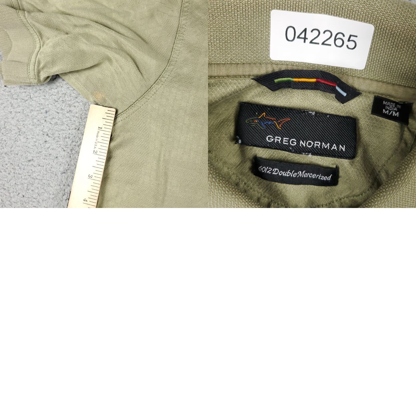 Vintage Greg Norman Polo Shirt Mens M Beige Cotton Golf Casual Short Sleeve Polo Shirt Beige Mens M Greg Norman Polo Shirt Size US M / EU 48-50 / 2 - 8 Thumbnail