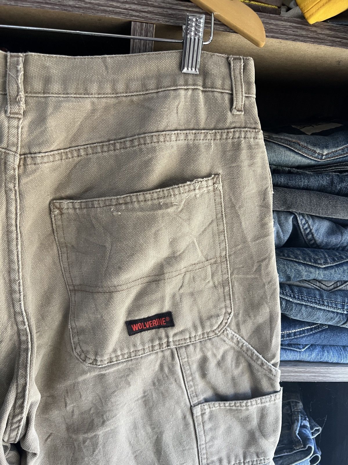 🔥Vintage Wolverine Distressed Carpenter Cropped Pant