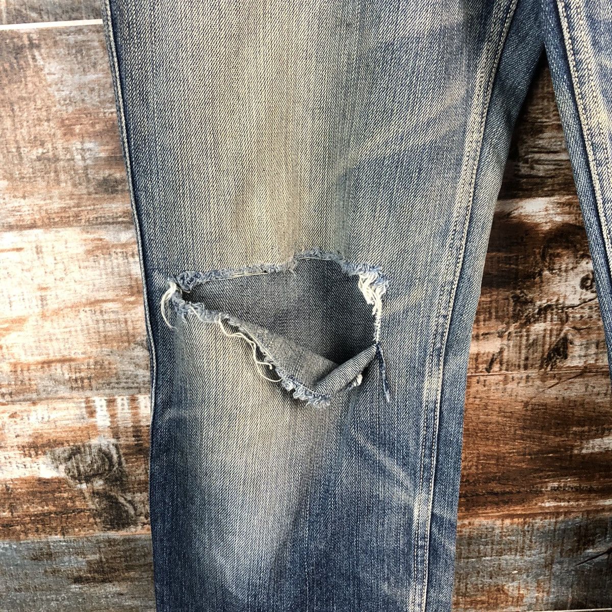 Levi's Levis 702 Blue Denim ripped distressed Pants #A2610 Size US 32 / EU 48 - 9 Thumbnail